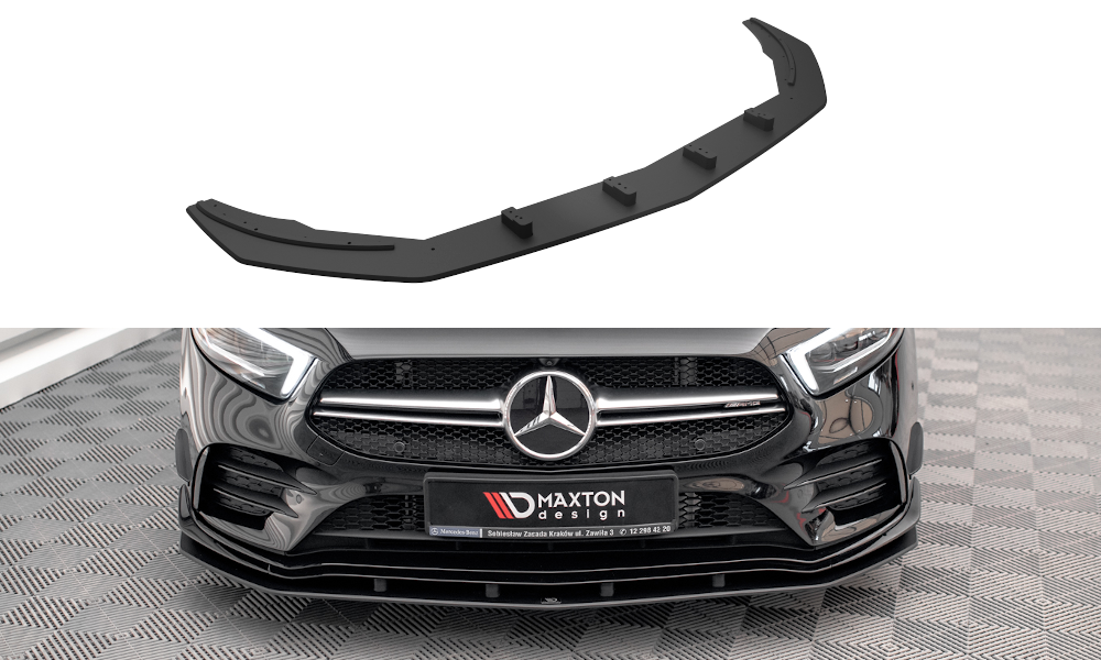 Street Pro Spoilerlippe Front Ansatz passend für Mercedes A35 AMG / AMG-Line Aero Pack W177