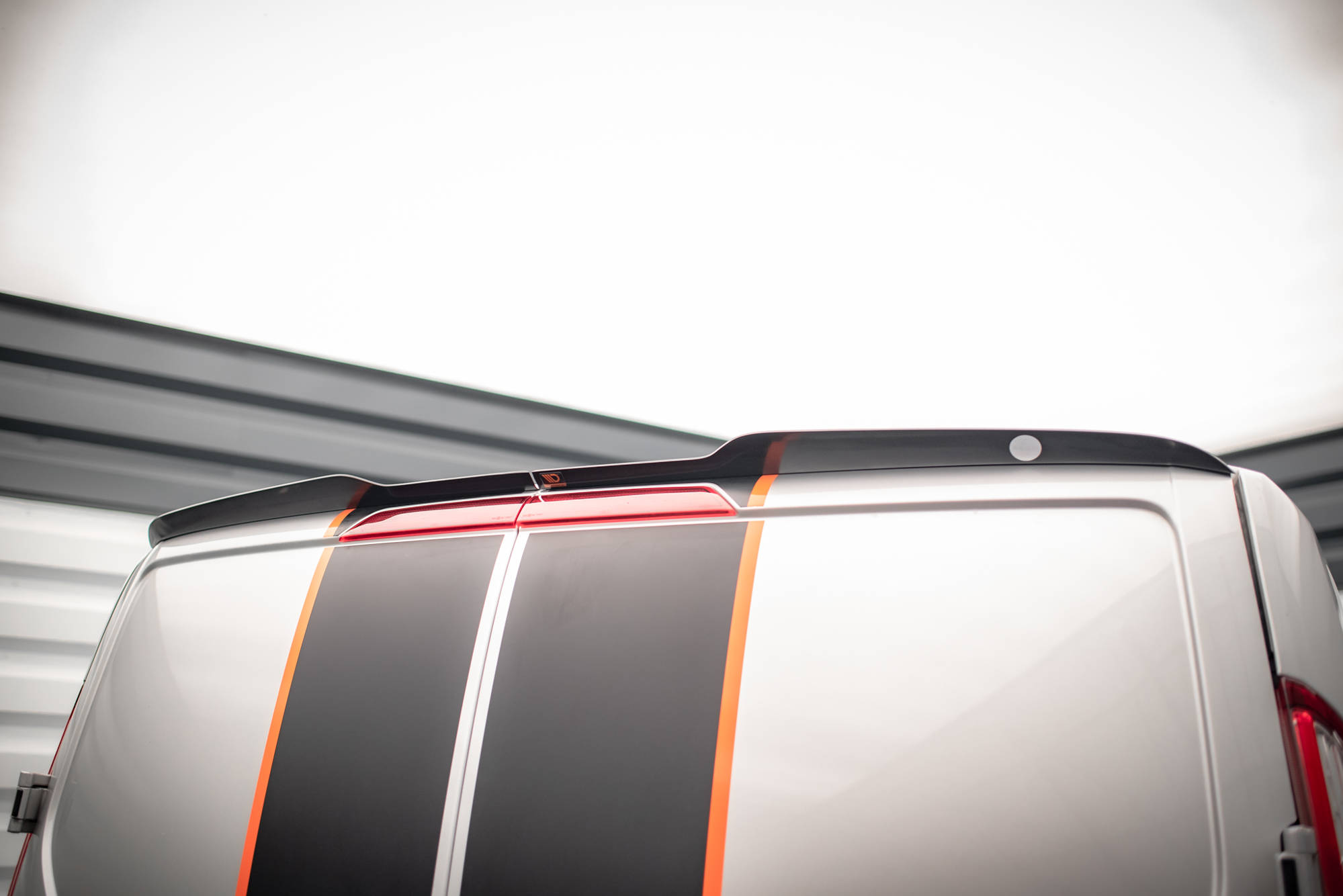 Heck Spoiler Aufsatz Abrisskante passend für Ford Transit Custom Mk1 schwarz Hochglanz