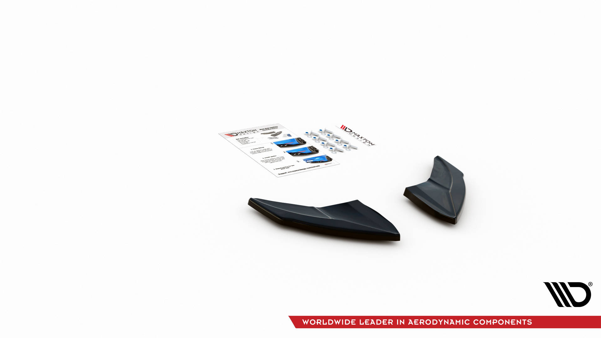 Street+ Heck Ansatz Flaps V.4 passend für VW Golf R Mk7 schwarz Hochglanz