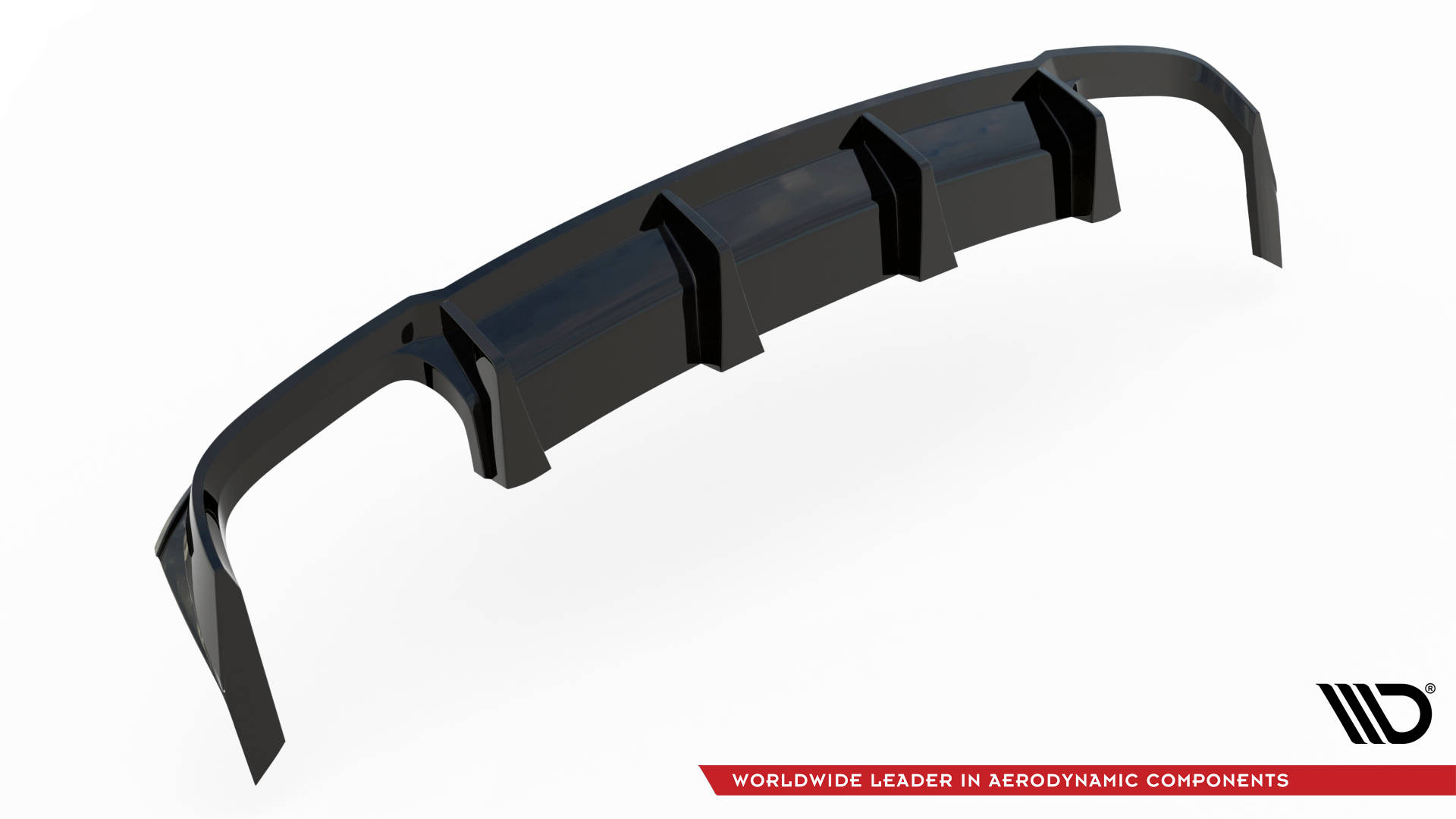 Street+ Heck Ansatz Diffusor passend für Audi S8 D5 schwarz Hochglanz