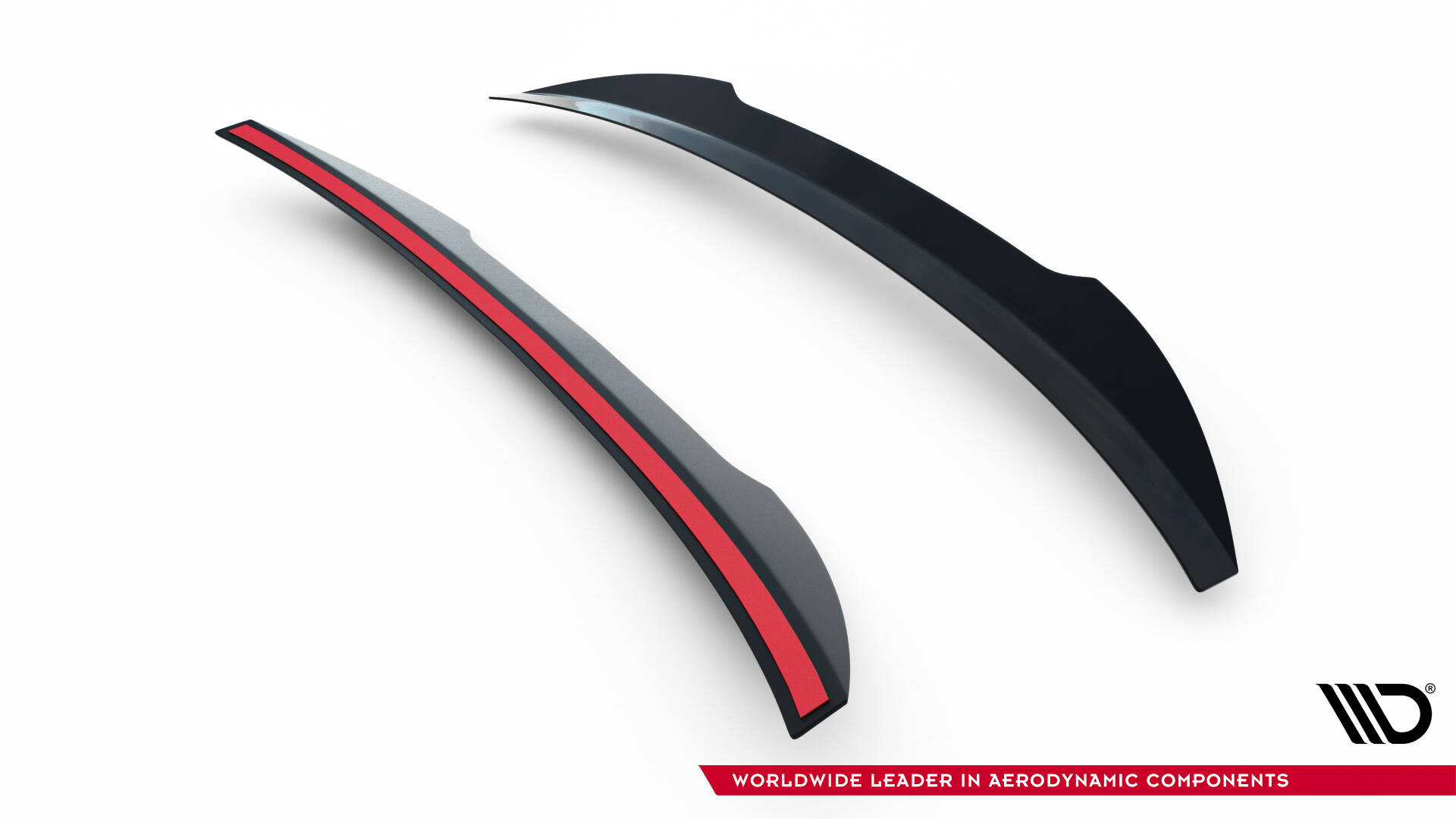 Spoiler CAP für Audi S5 Coupe / A5 S-Line Coupe 8T / 8T Facelift schwarz Hochglanz