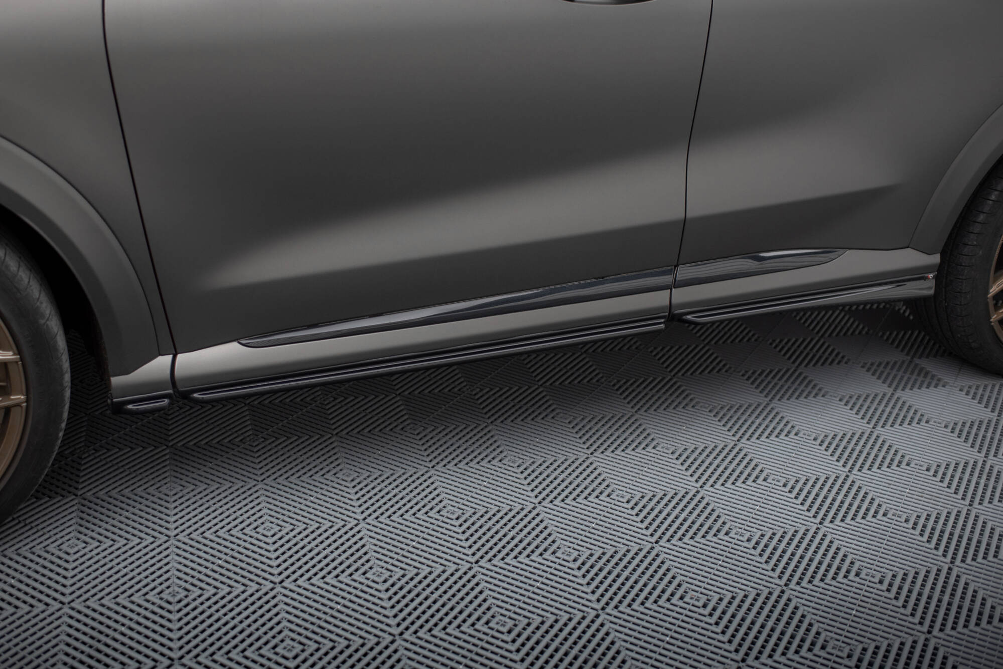 Seitenschweller Ansatz für Ford Puma ST / ST-Line / Standard Mk1 schwarz Hochglanz