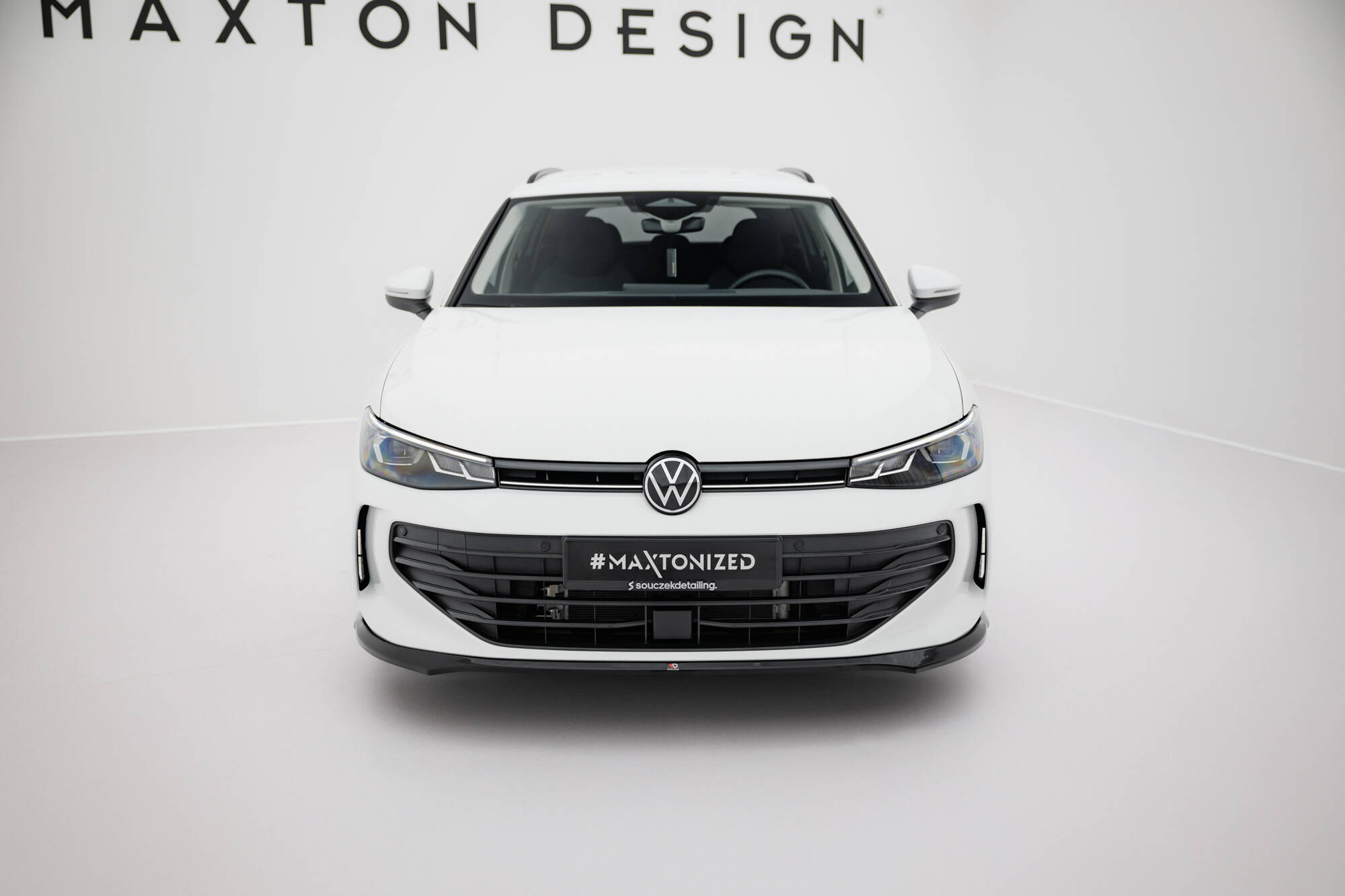 Street+ Spoilerlippe Front Ansatz V.1 passend für VW Passat B9 schwarz Hochglanz