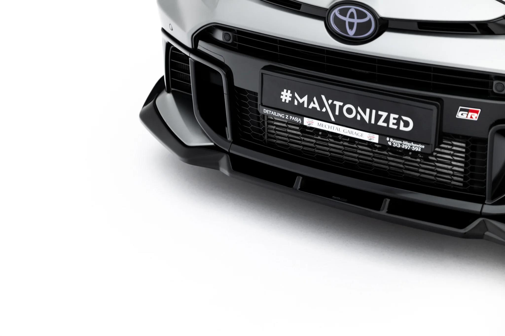 Frontlippe V.2 passend für Toyota GR Yaris Mk4 Facelift schwarz Hochglanz