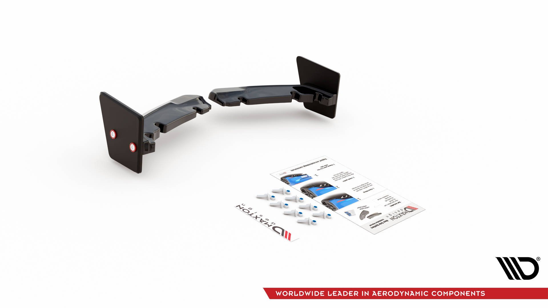 Street+ Heck Ansatz Diffusor + Flaps V.2 passend für Toyota GR Yaris Mk4 schwarz matt