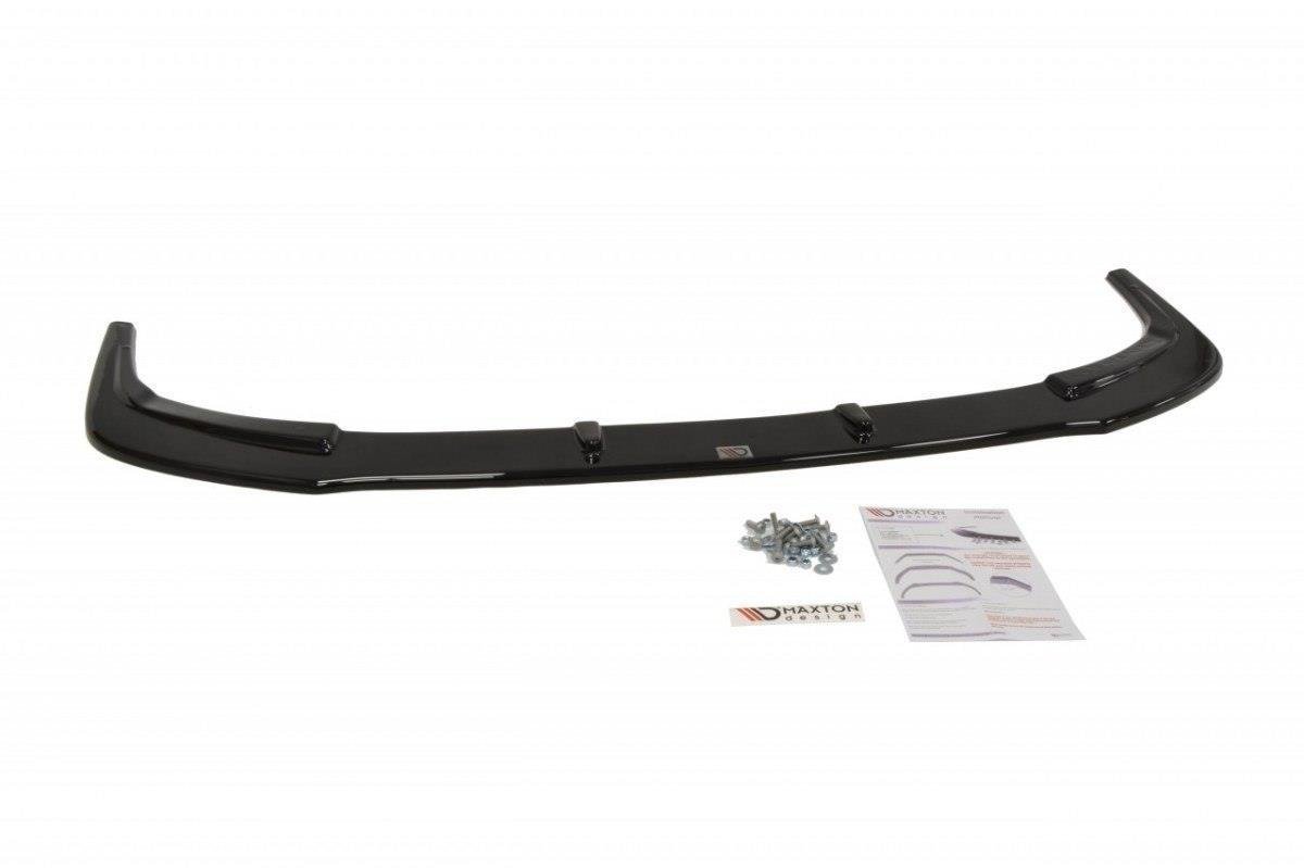 Street+ Spoilerlippe Front Ansatz V.1 passend für Mitsubishi Lancer Evo X schwarz Hochglanz