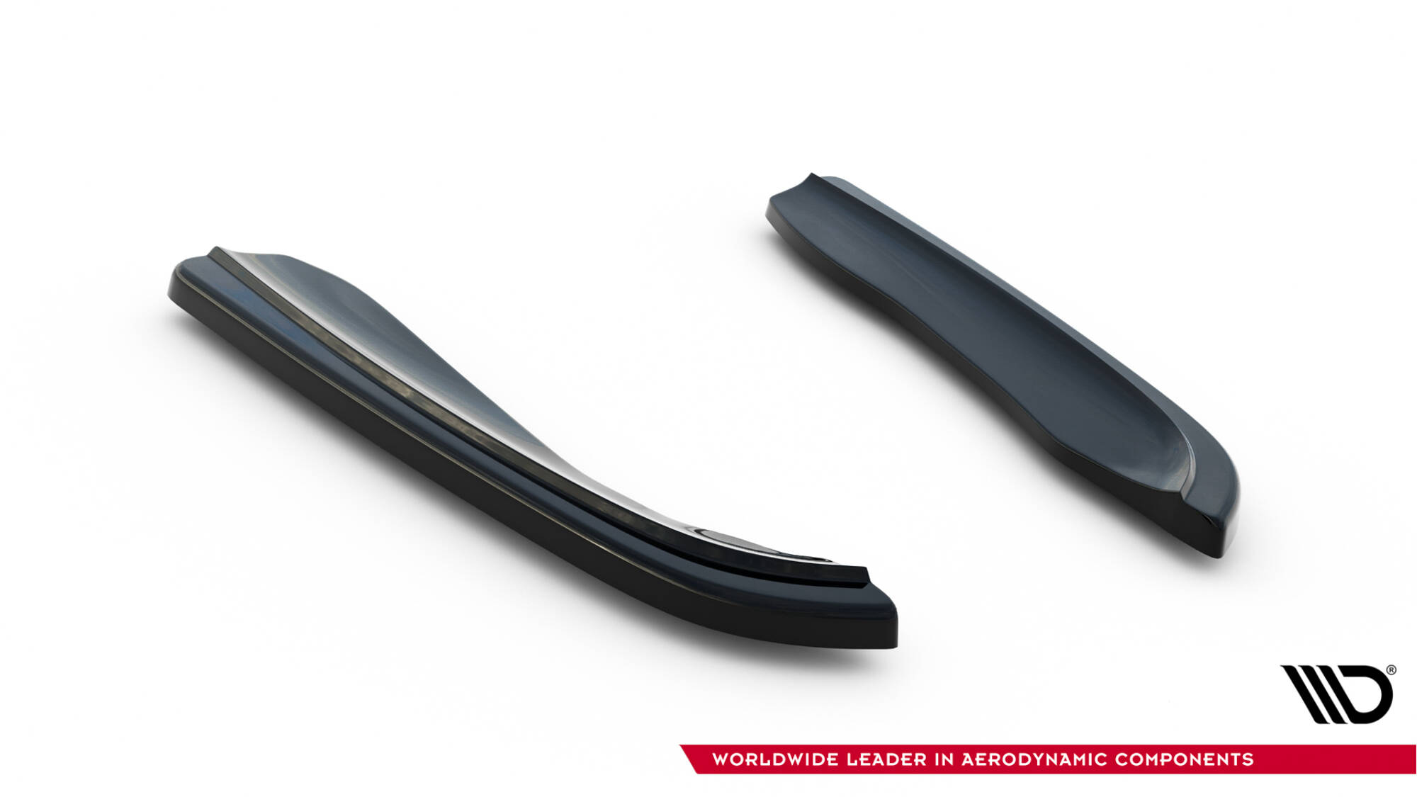 Heck Ansatz Flaps Diffusor für BMW 3er M-Paket Coupe E46 schwarz Hochglanz