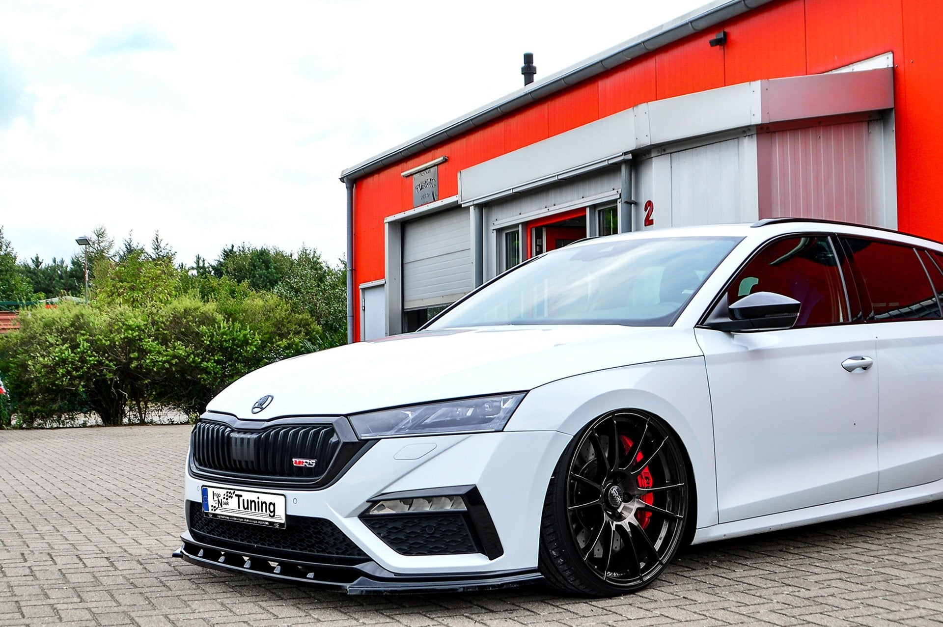 Cup Frontspoilerlippe für Skoda Octavia RS NX ab Bj.2020- Carbon Optik