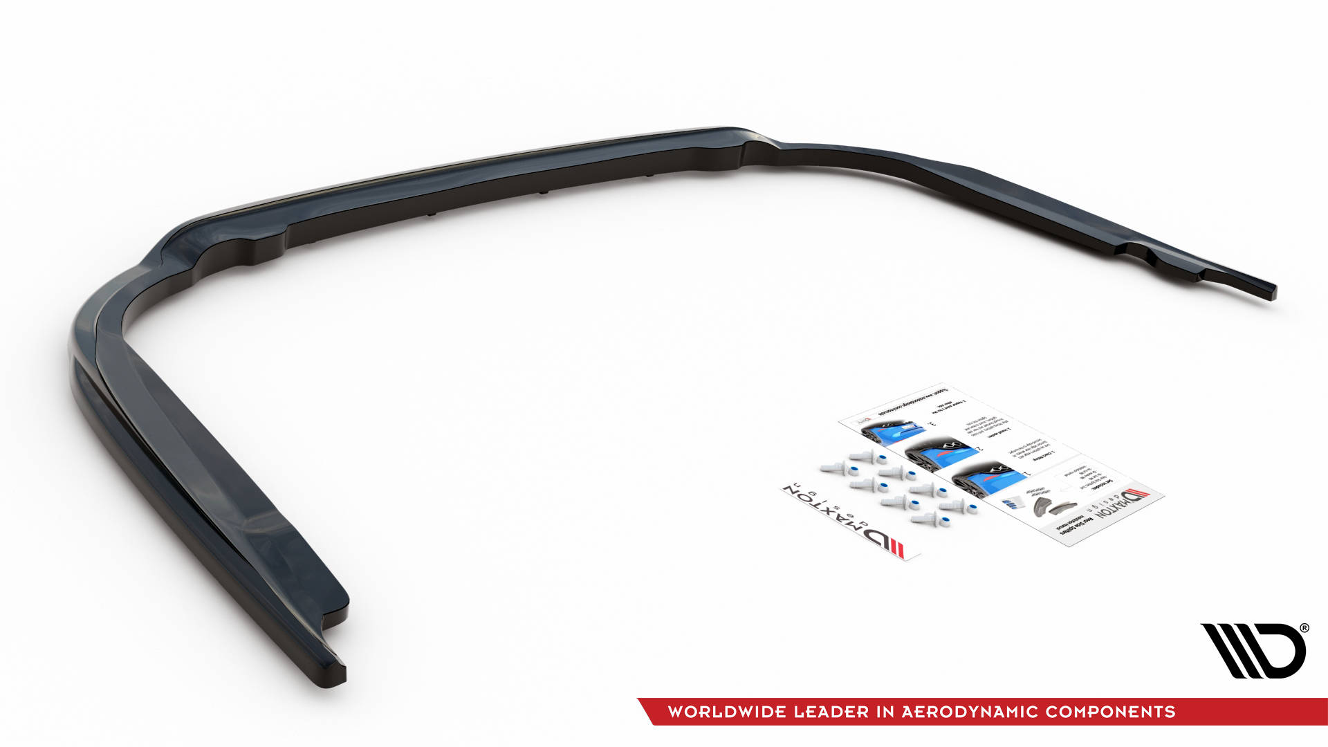 Street+ Mittlerer Diffusor RACE Heck Ansatz passend für Toyota Avensis Wagon Mk3 FL schwarz Hochglanz