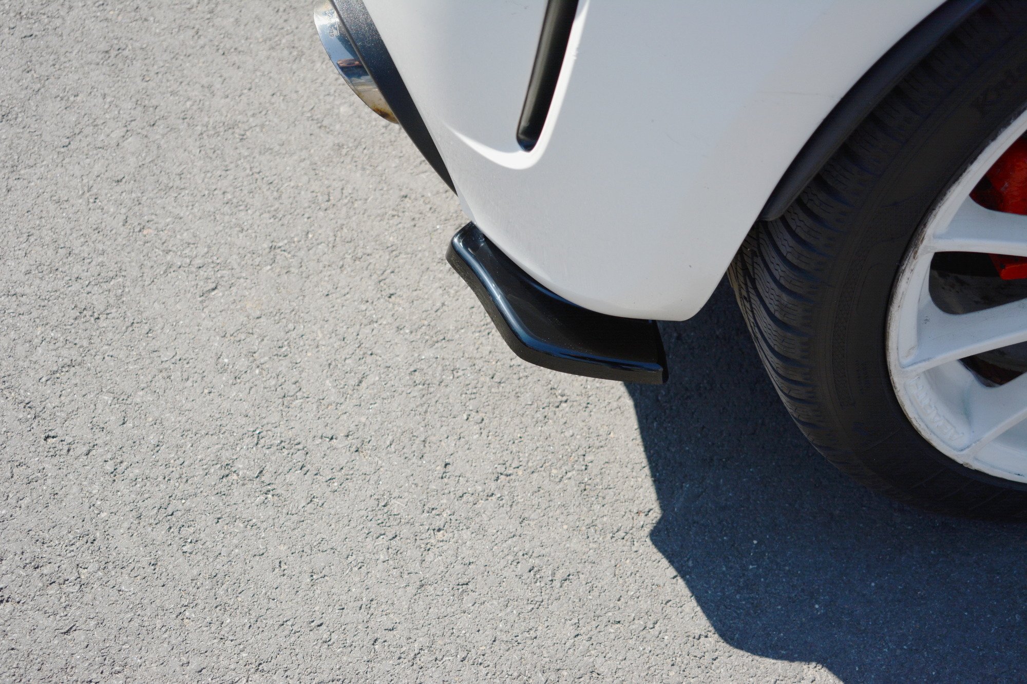 Diffusor Flaps passend für ABARTH 500 Mk1 schwarz Hochglanz