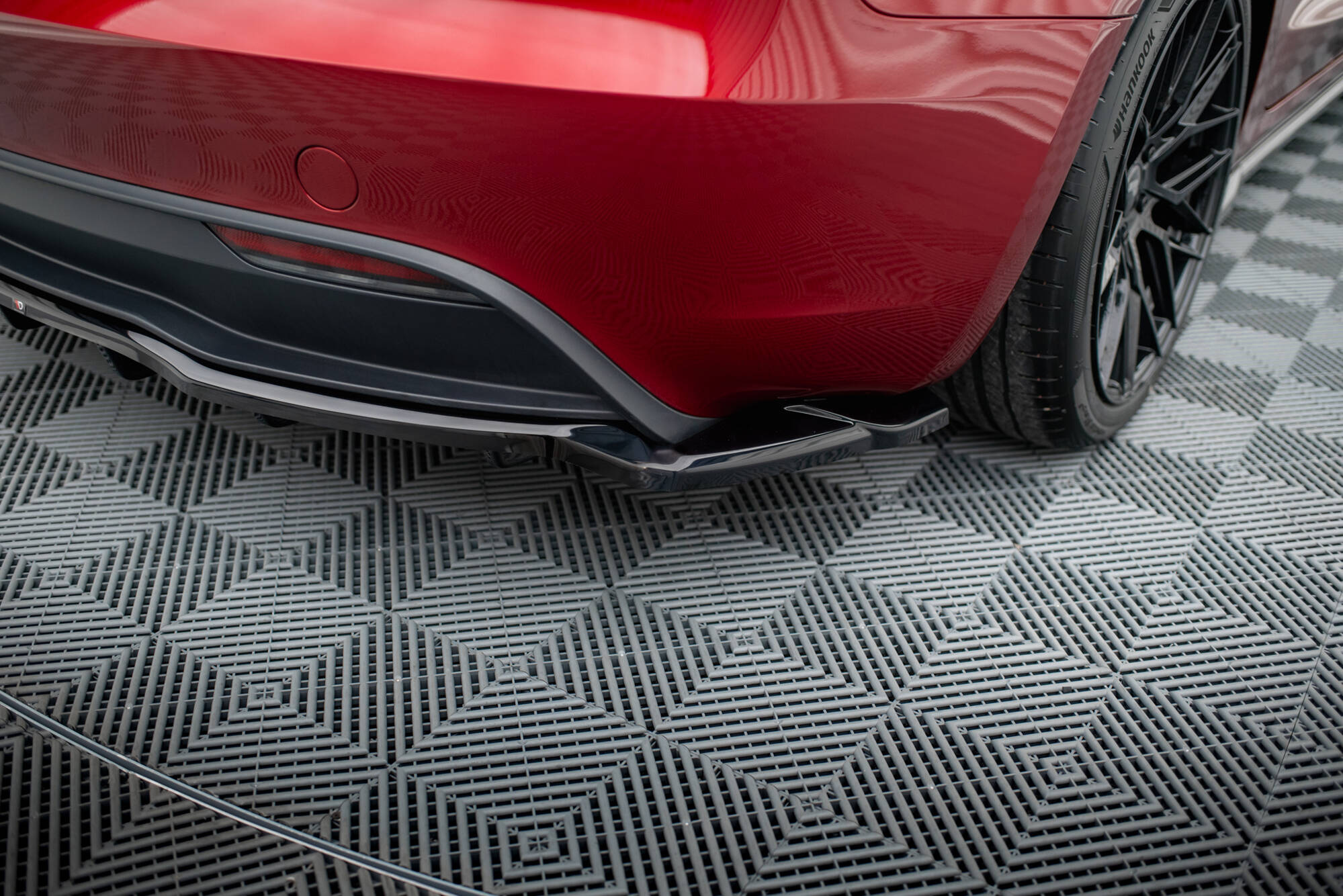 Diffusor Heckansatz V.2 passend für Tesla Model 3 Project HighlandFL schwarz Hochglanz
