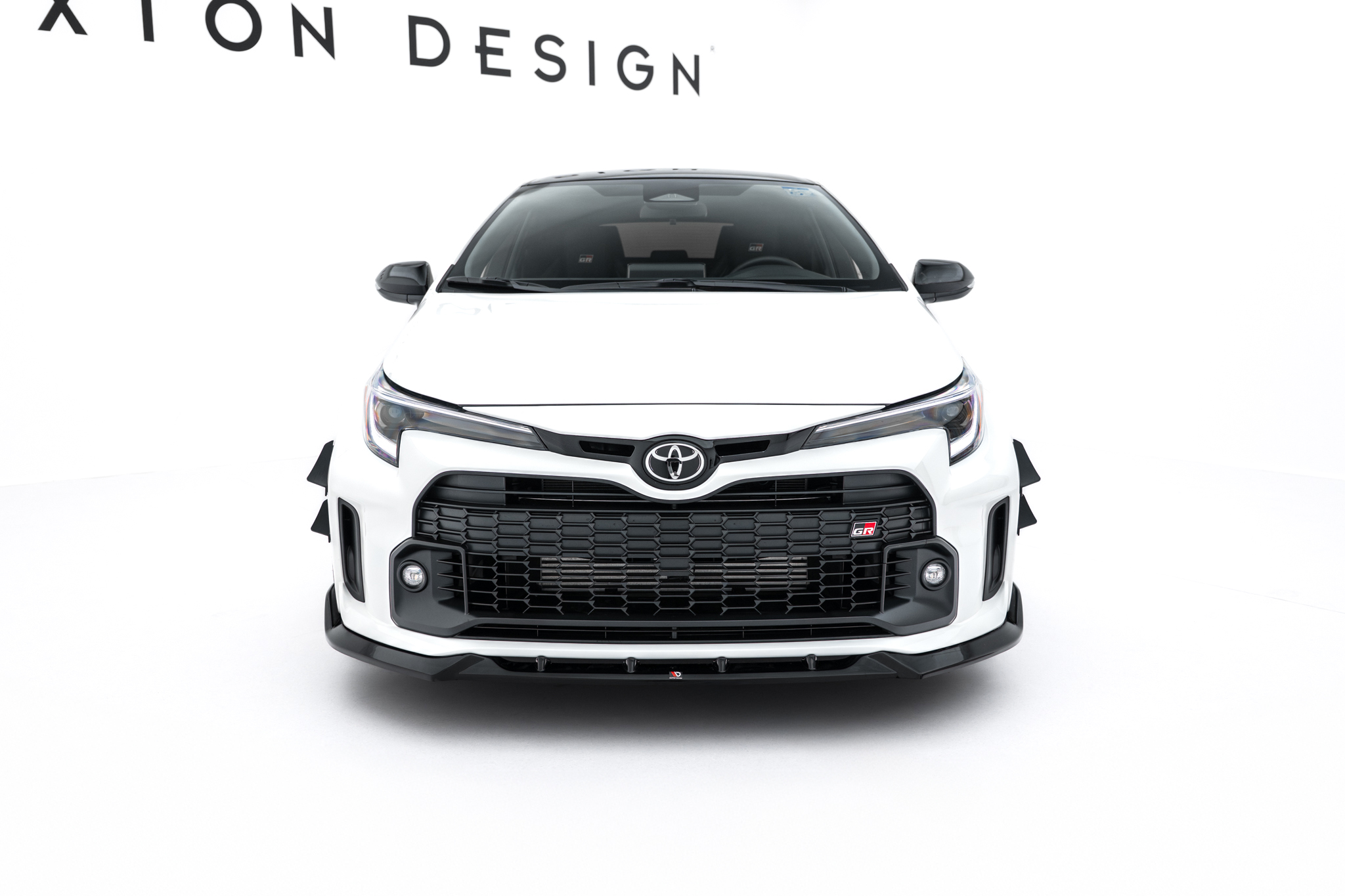 Street+ Spoilerlippe Front Ansatz V.2 passend für Toyota GR Corolla Mk12 schwarz Hochglanz