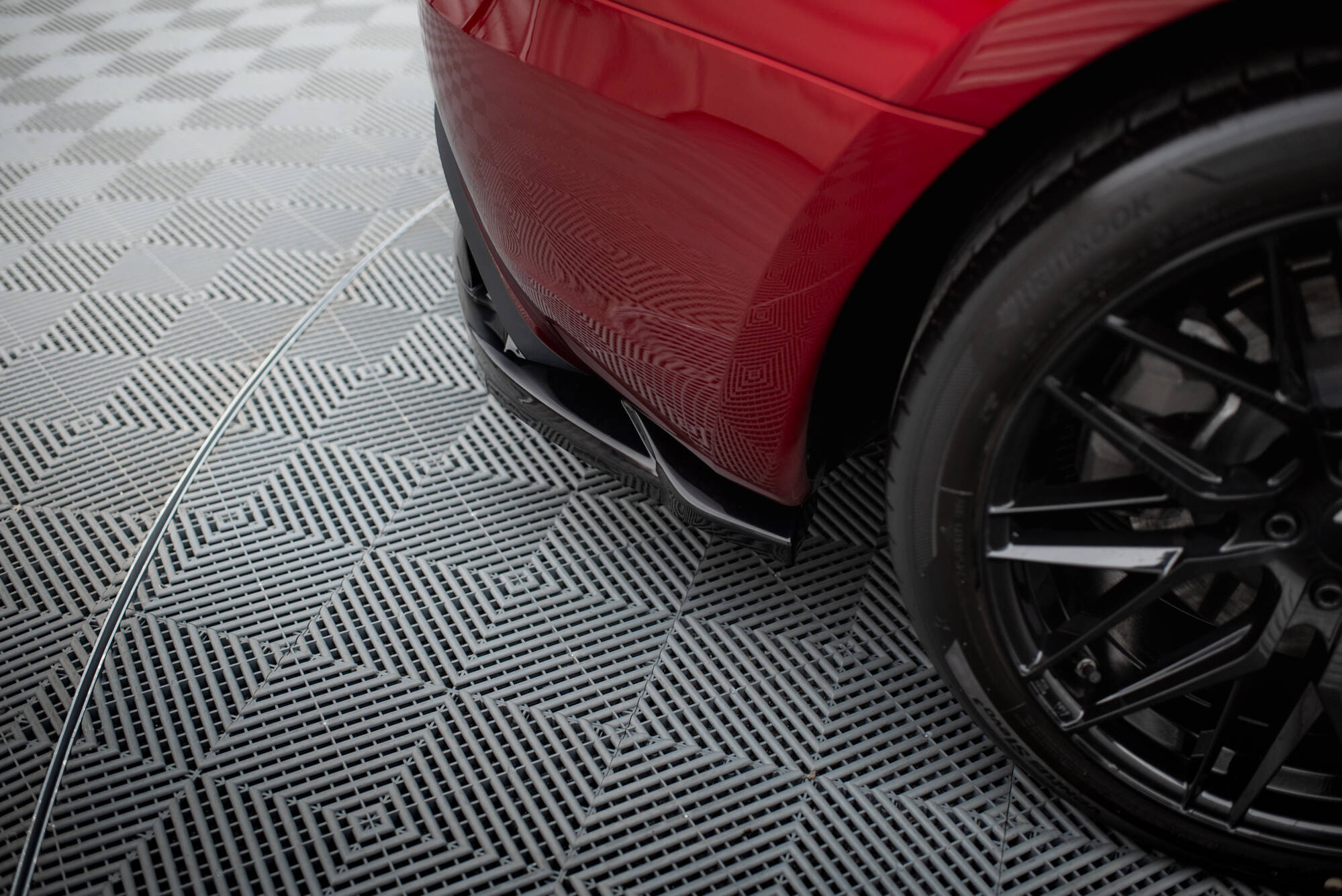 Diffusor Heckansatz V.2 passend für Tesla Model 3 Project HighlandFL schwarz Hochglanz