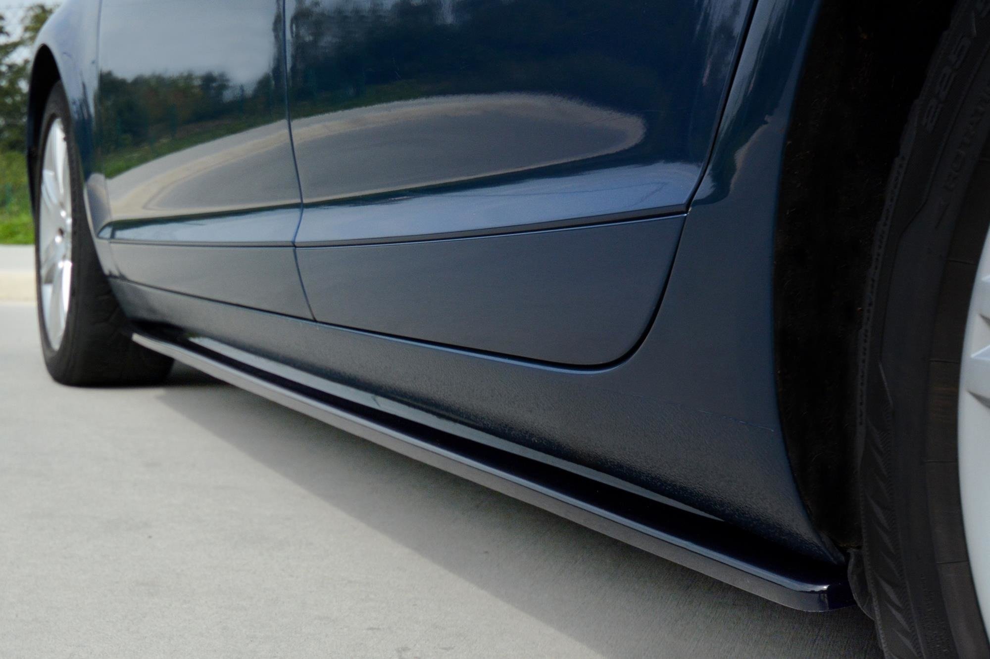 Street+ Seitenschweller Leisten passend für Audi A6 S-Line C6 / C6 FL schwarz Hochglanz