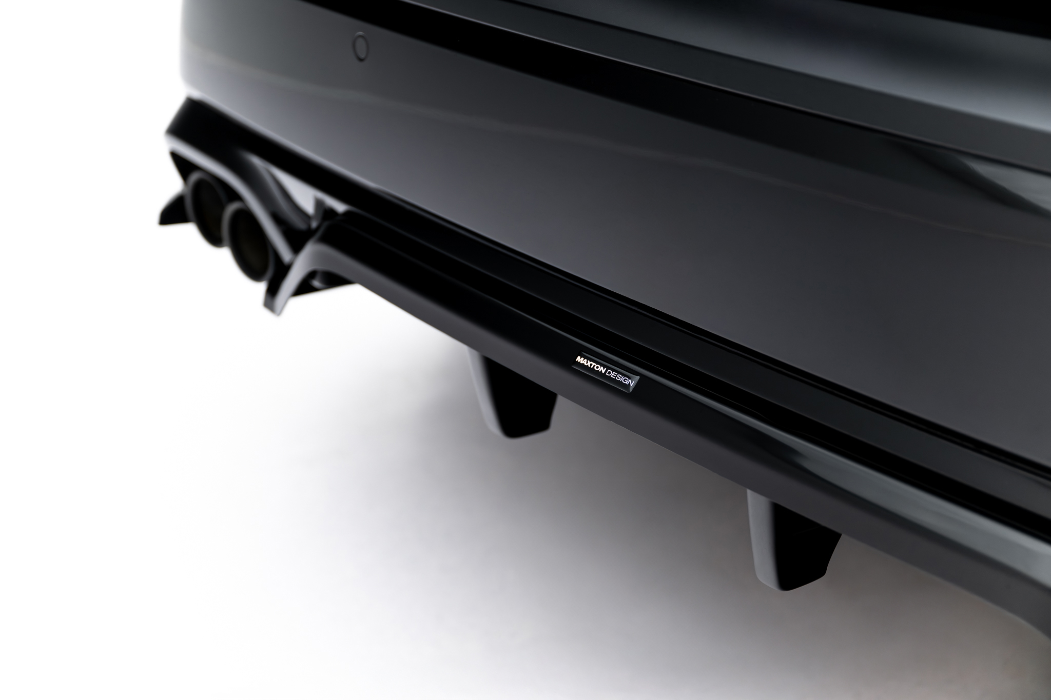 Street+ Mittlerer Diffusor RACE Heck Ansatz passend für BMW X1 M35i U11 schwarz Hochglanz