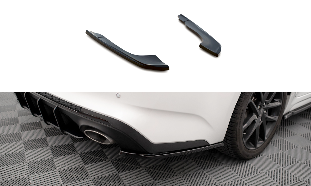 Street+ Heck Ansatz Flaps V.2 passend für Kia Optima Mk4 FL schwarz Hochglanz