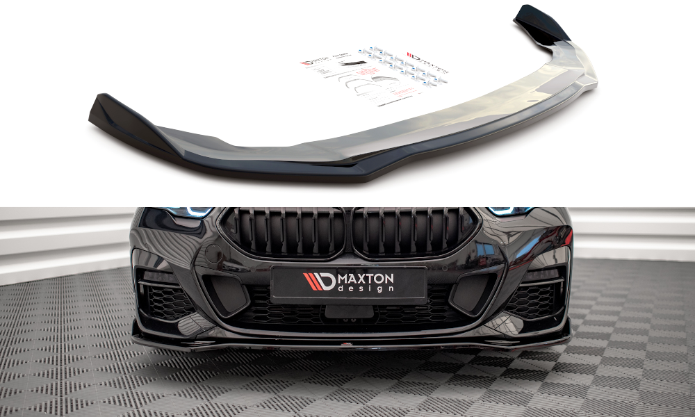 Street+ Spoilerlippe Front Ansatz V.3 passend für BMW 2 Gran Coupe M-Paket / M235i F44 schwarz Hochglanz