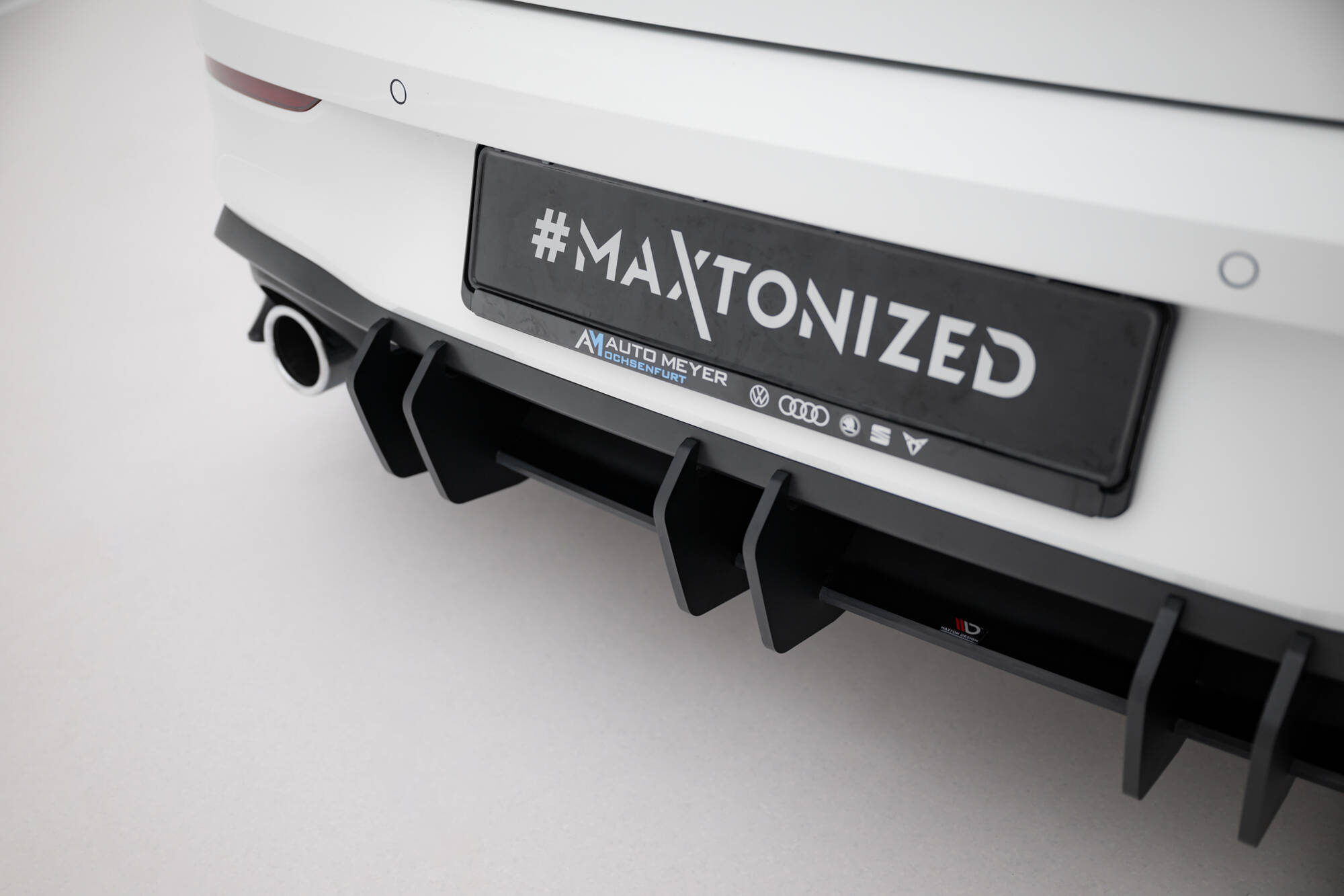 Street Pro Heckschürze Heck Ansatz Diffusor V.2 passend für VW Golf GTI Mk8