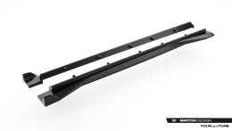 Carbon Seitenschweller Ansatz Paar passend für Audi RSQ8 Mk1 Facelift