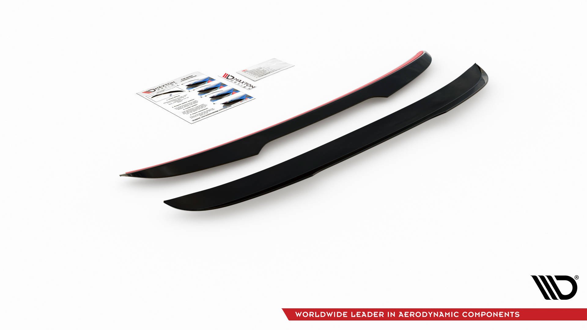 Heck Spoiler Aufsatz Abrisskante passend für Volvo V90 Mk2 schwarz Hochglanz