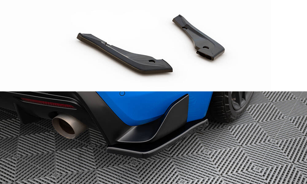 Heck Ansatz Flaps Diffusor V.1 für Toyota Supra Mk5 schwarz Hochglanz