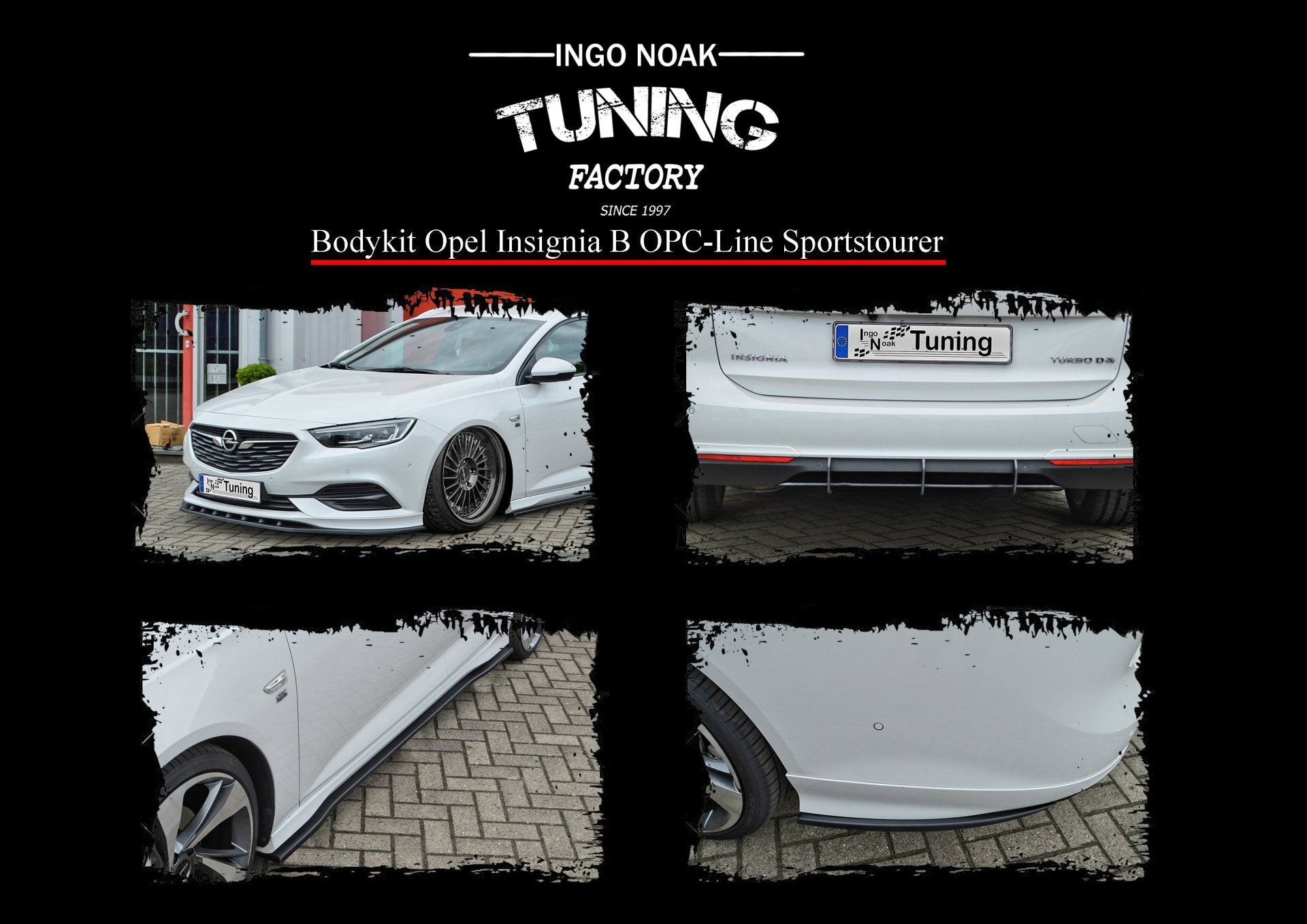 Bodykit für Opel Insignia B OPC-Line Sportstourer BJ.2017- Schwarz Matt