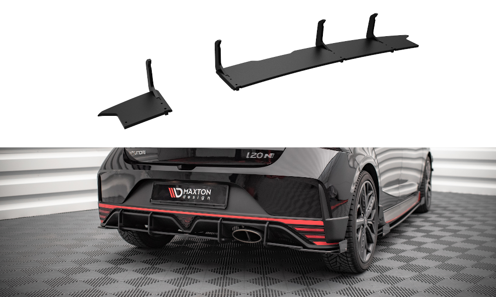 Street Pro Heckschürze Heck Ansatz Diffusor passend für Hyundai I20 N Mk3