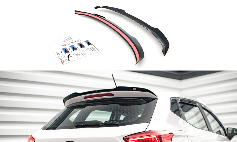 Heck Spoiler Aufsatz Abrisskante passend für Seat Ibiza FR/ Standard Mk5 schwarz Hochglanz