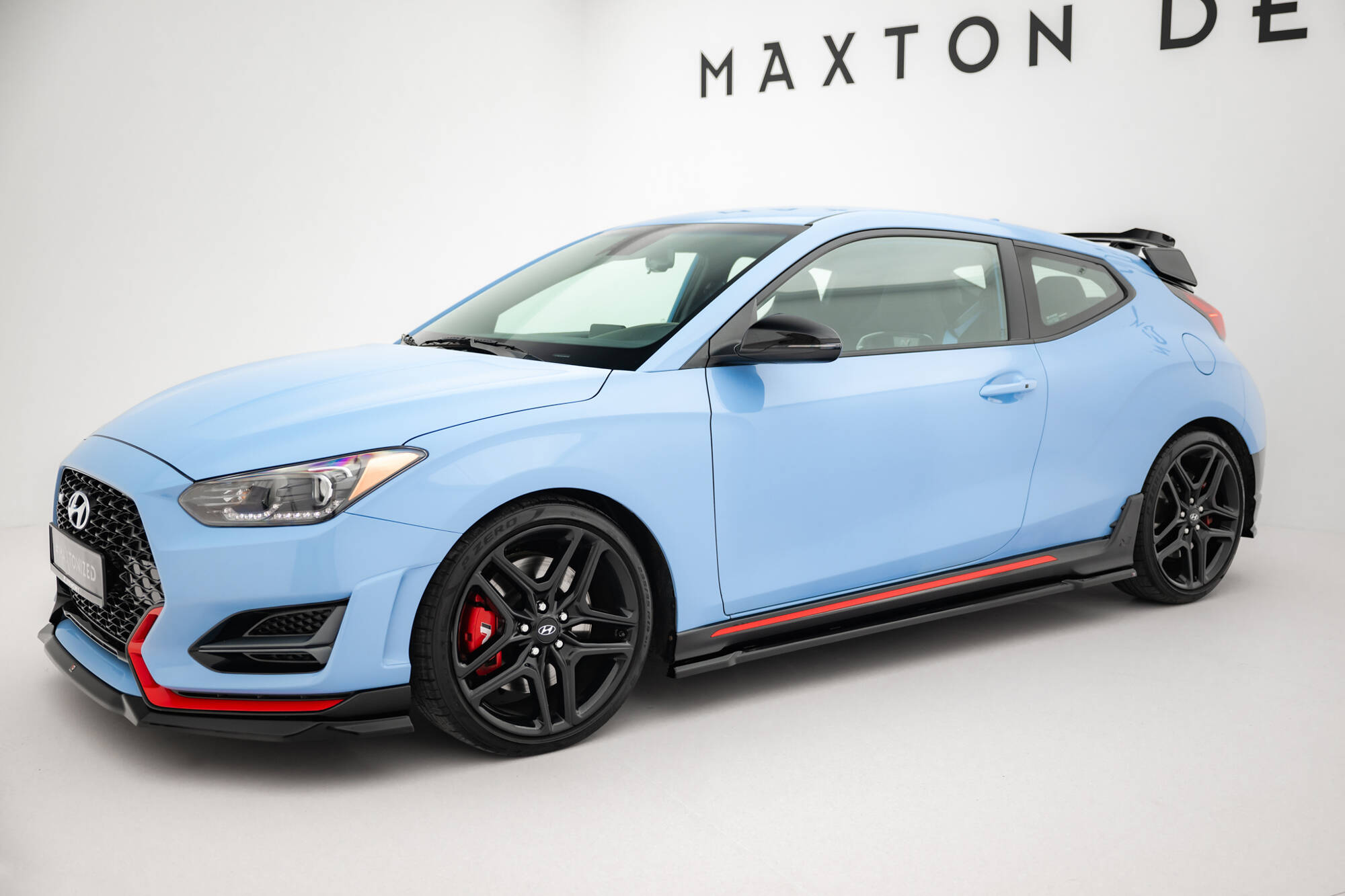 Street+ Seitenschweller Leisten passend für Hyundai Veloster N Mk2 schwarz Hochglanz