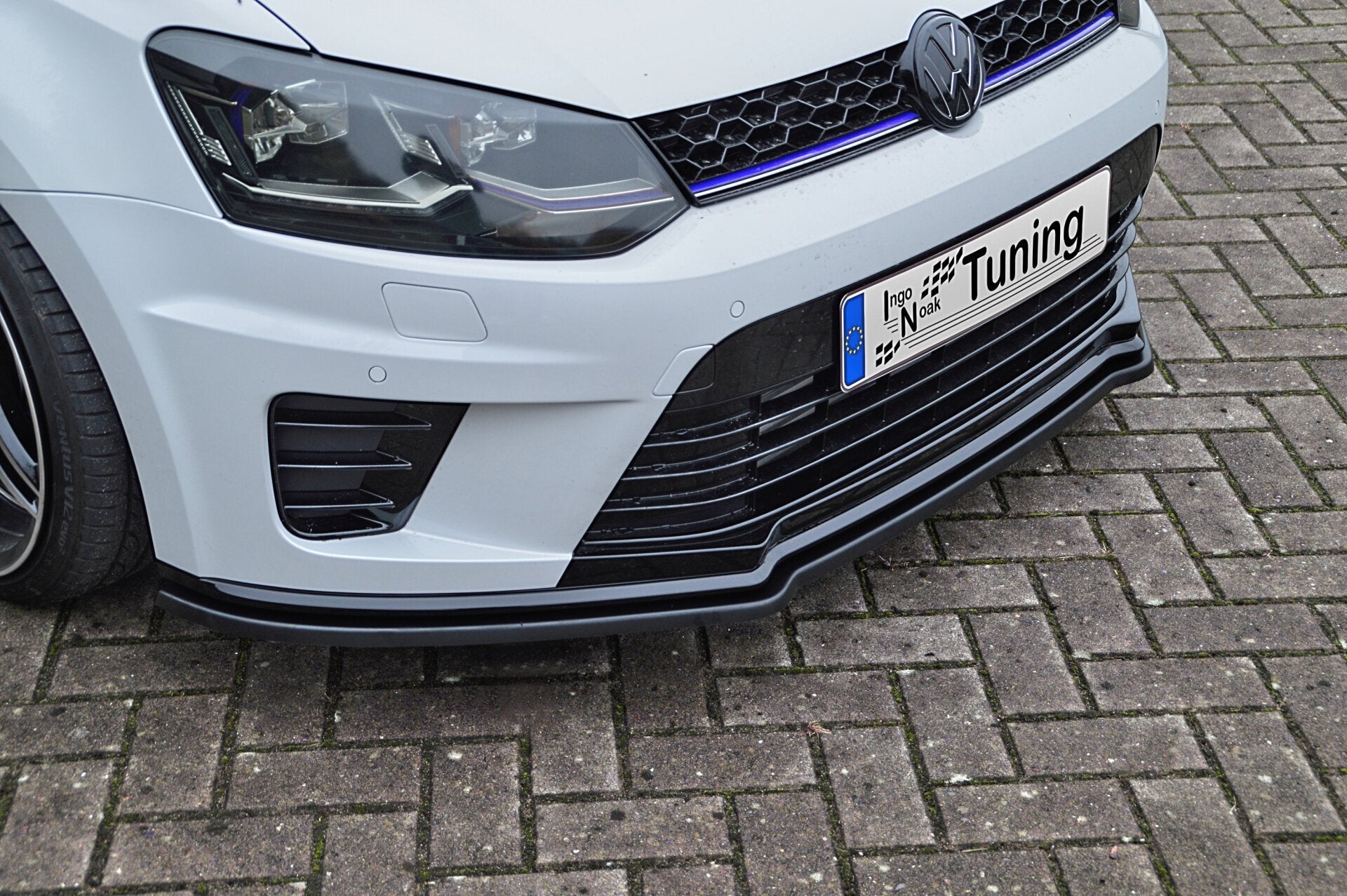 Cup Frontspoilerlippe für VW Polo WRC Schwarz Matt