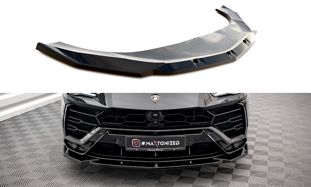 Frontlippe V.2 passend für Lamborghini Urus Mk1 schwarz Hochglanz