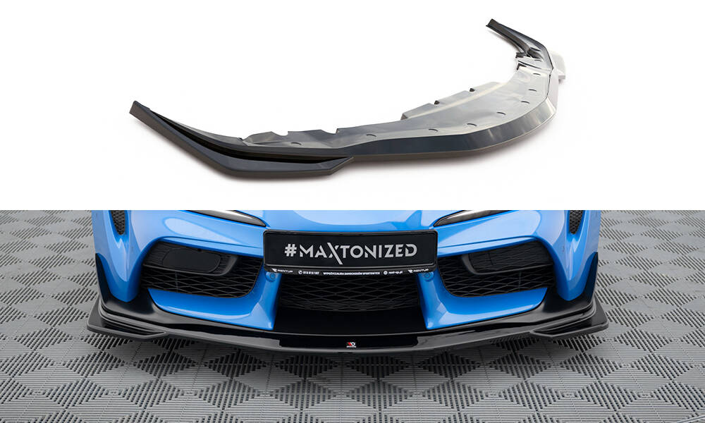 Front Ansatz V.1 für Toyota Supra Mk5 schwarz Hochglanz
