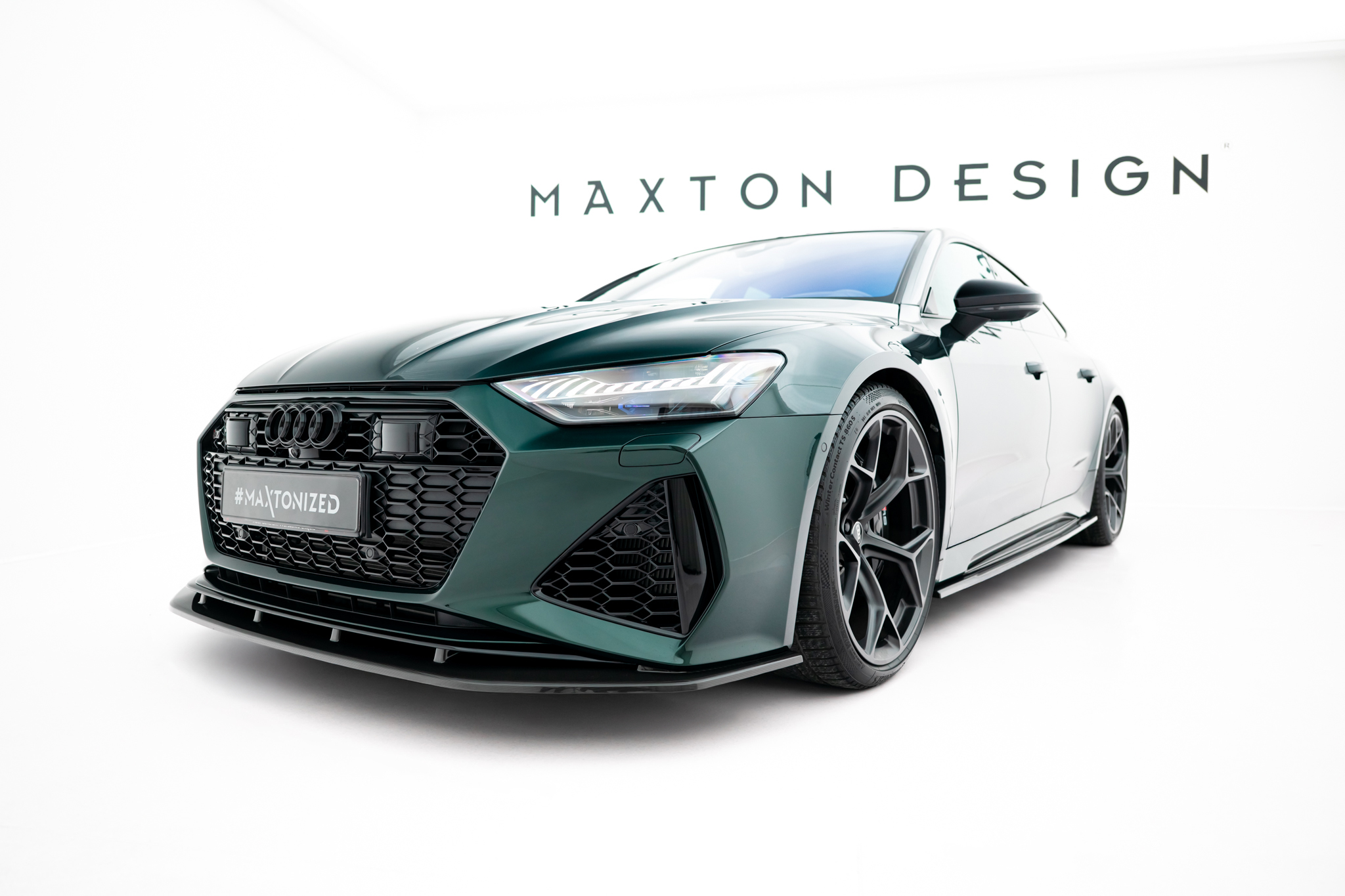 Carbon Fiber Spoilerlippe Front Ansatz passend für Audi RS7 C8