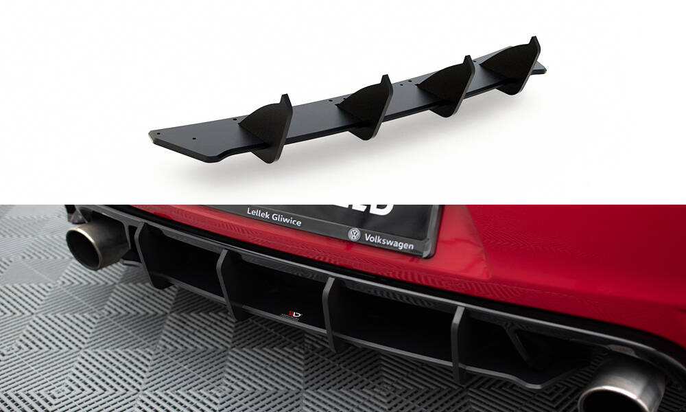 Street Pro Heckschürze Heck Ansatz Diffusor V.2 passend für VW Golf GTI Mk6
