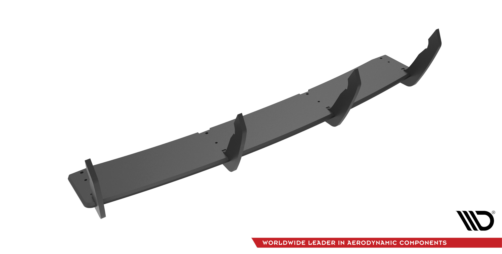 Street Pro Heckschürze Heck Ansatz Diffusor passend für Audi S8 D5 schwarz-rot