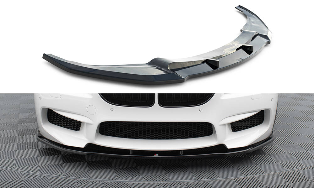 Front Ansatz V.1 für BMW M6 Gran Coupe / Coupe / Cabriolet F06 / F13 / F12 schwarz Hochglanz