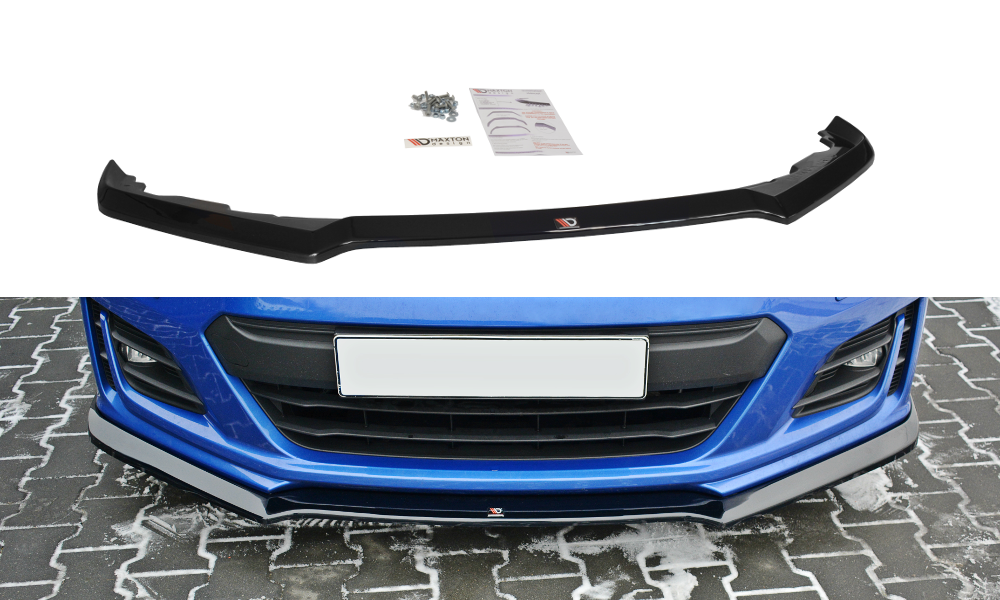Front Ansatz V.3 für Subaru BRZ Mk1 Facelift schwarz Hochglanz