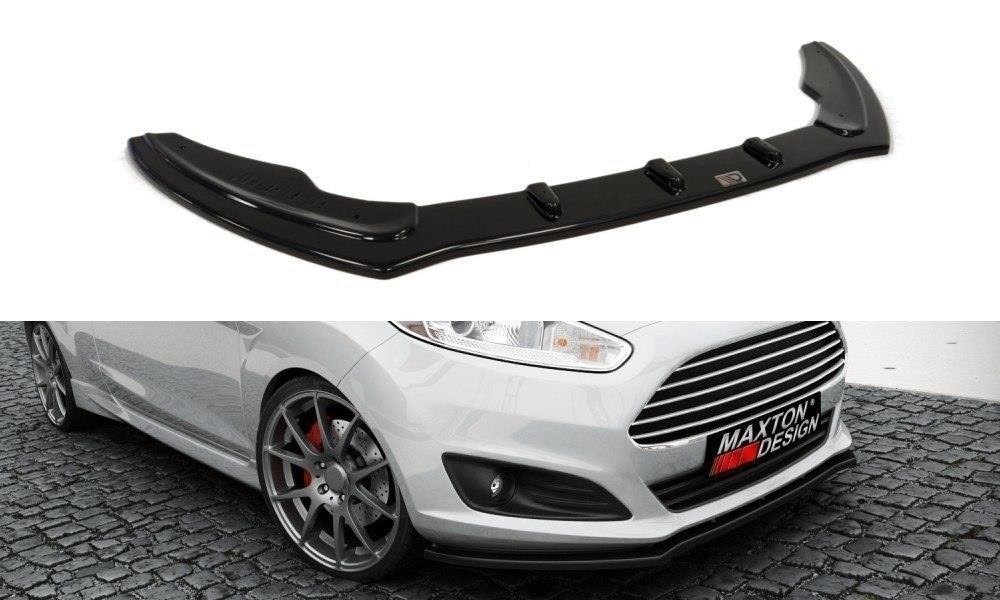 Street+ Spoilerlippe Front Ansatz passend für Ford Fiesta Mk7 FL schwarz Hochglanz