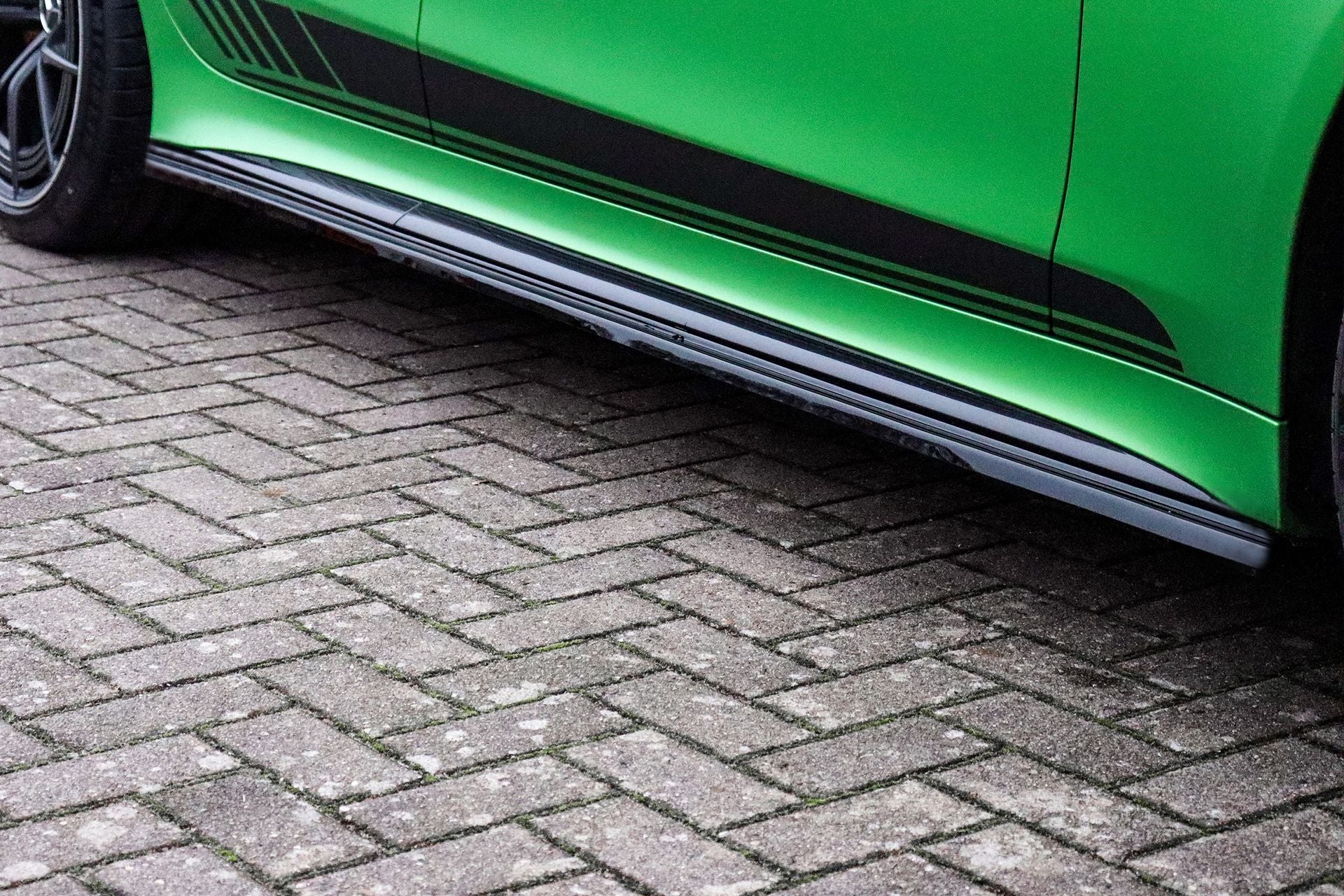Cup Seitenschweller für Mercedes AMG GT X290 Schwarz Matt