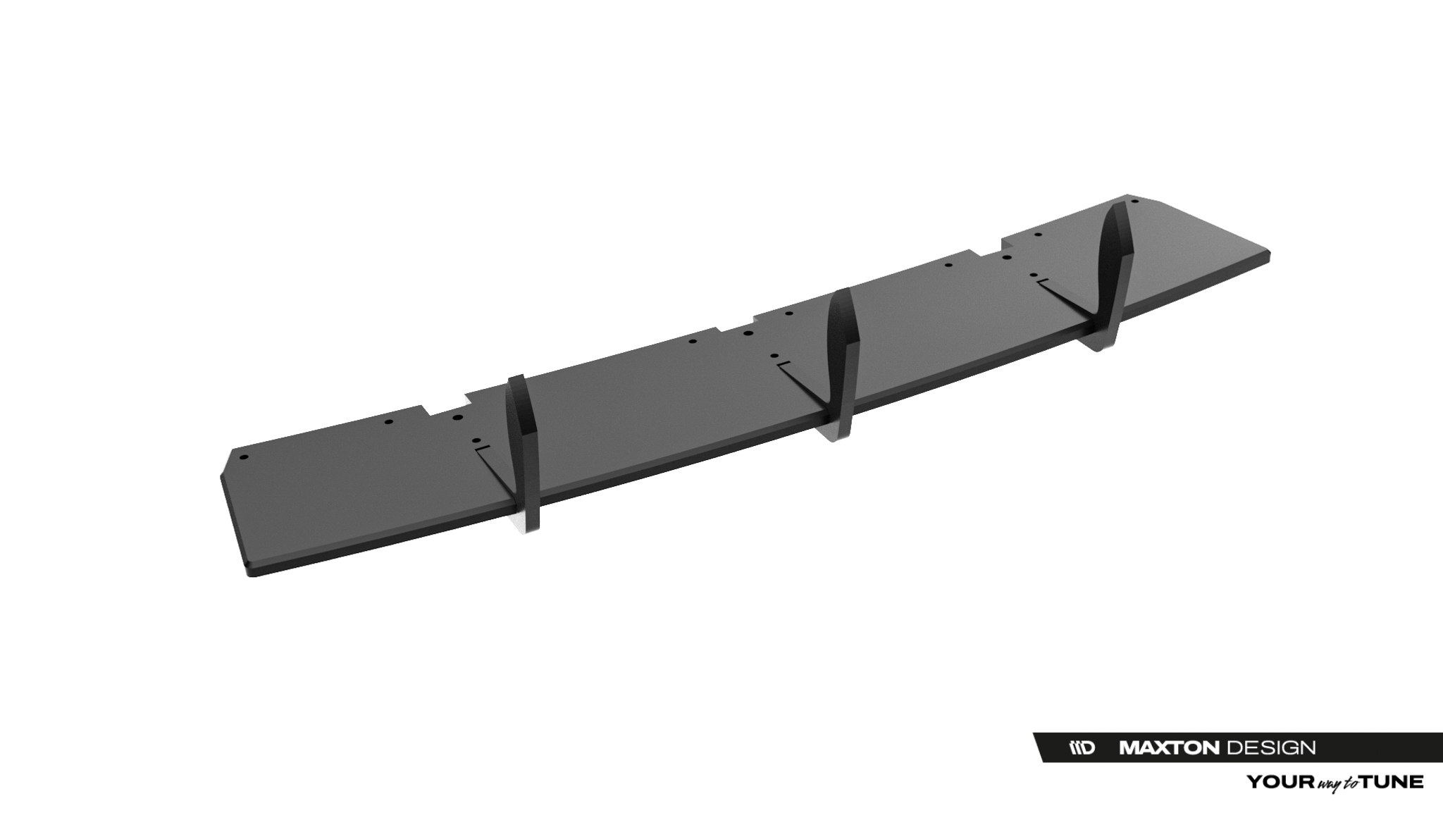 Heckansatz Diffusor passend für Lexus IS 500 Mk3 Facelift 2 XE30 schwarz matt