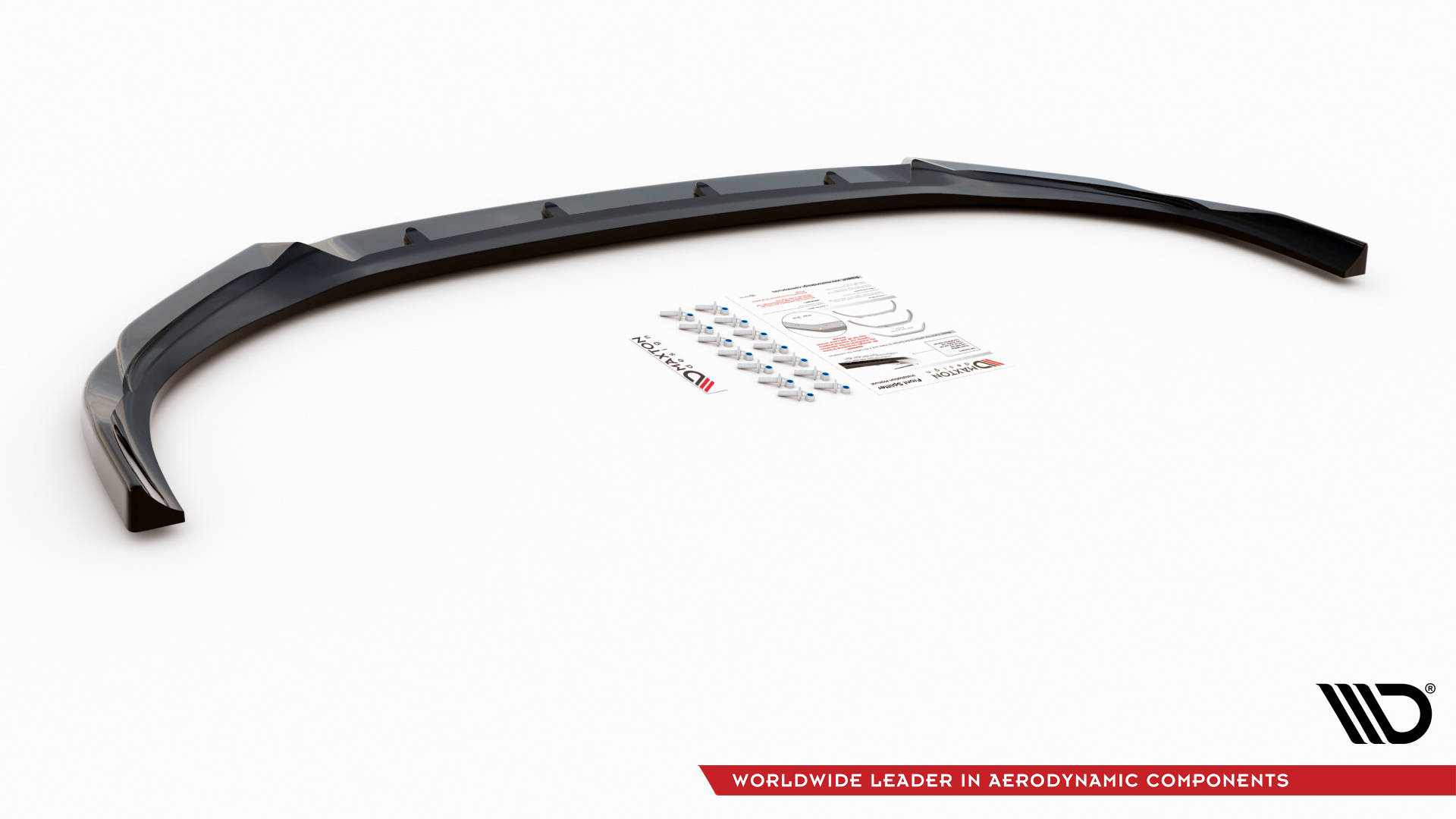Street+ Spoilerlippe Front Ansatz V.2 passend für Hyundai I30 N / I30 N-Line Hatchback/Fastback Mk3 FL schwarz Hochglanz