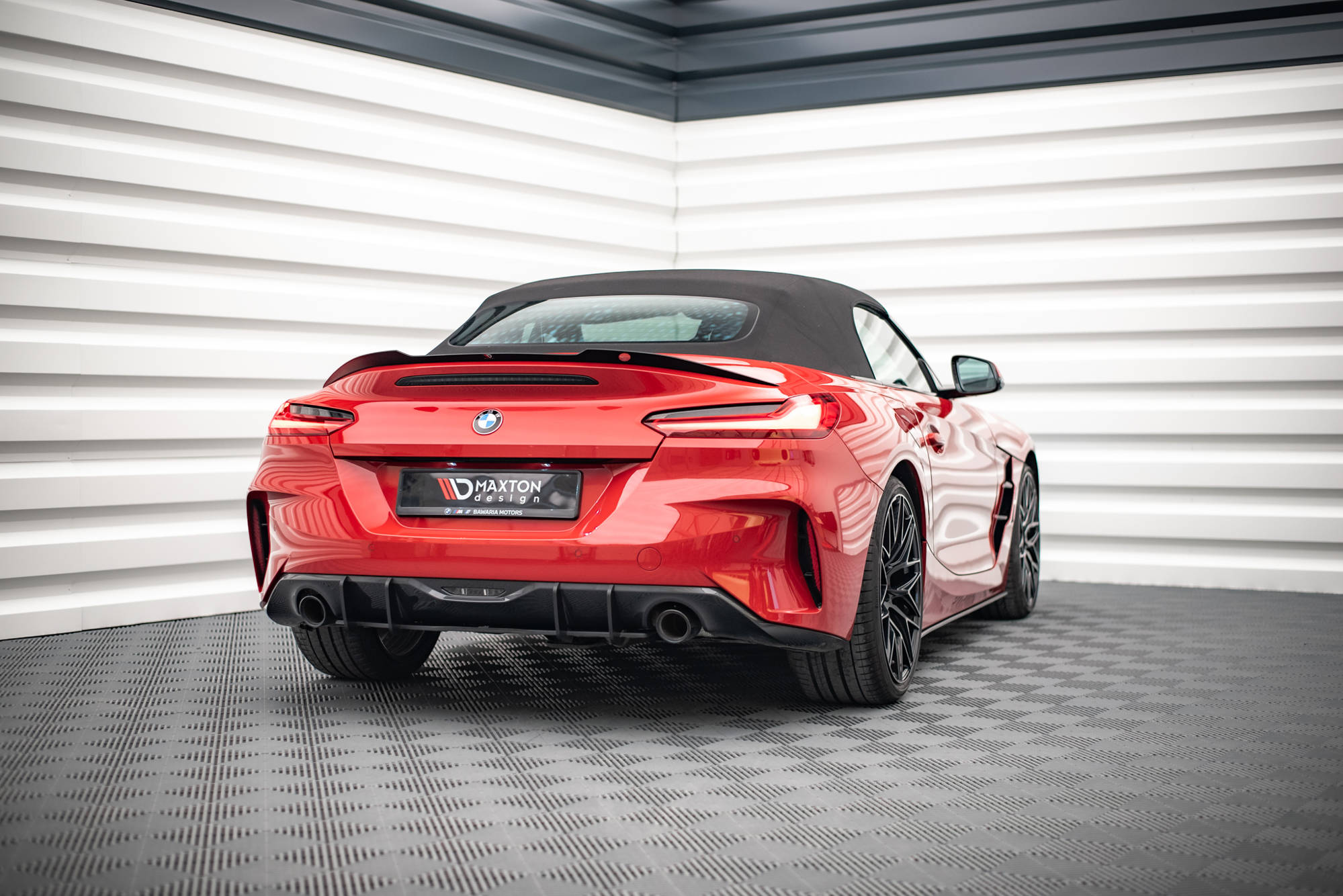 Street Pro Heckschürze Heck Ansatz Diffusor passend für BMW Z4 M-Paket G29 rot