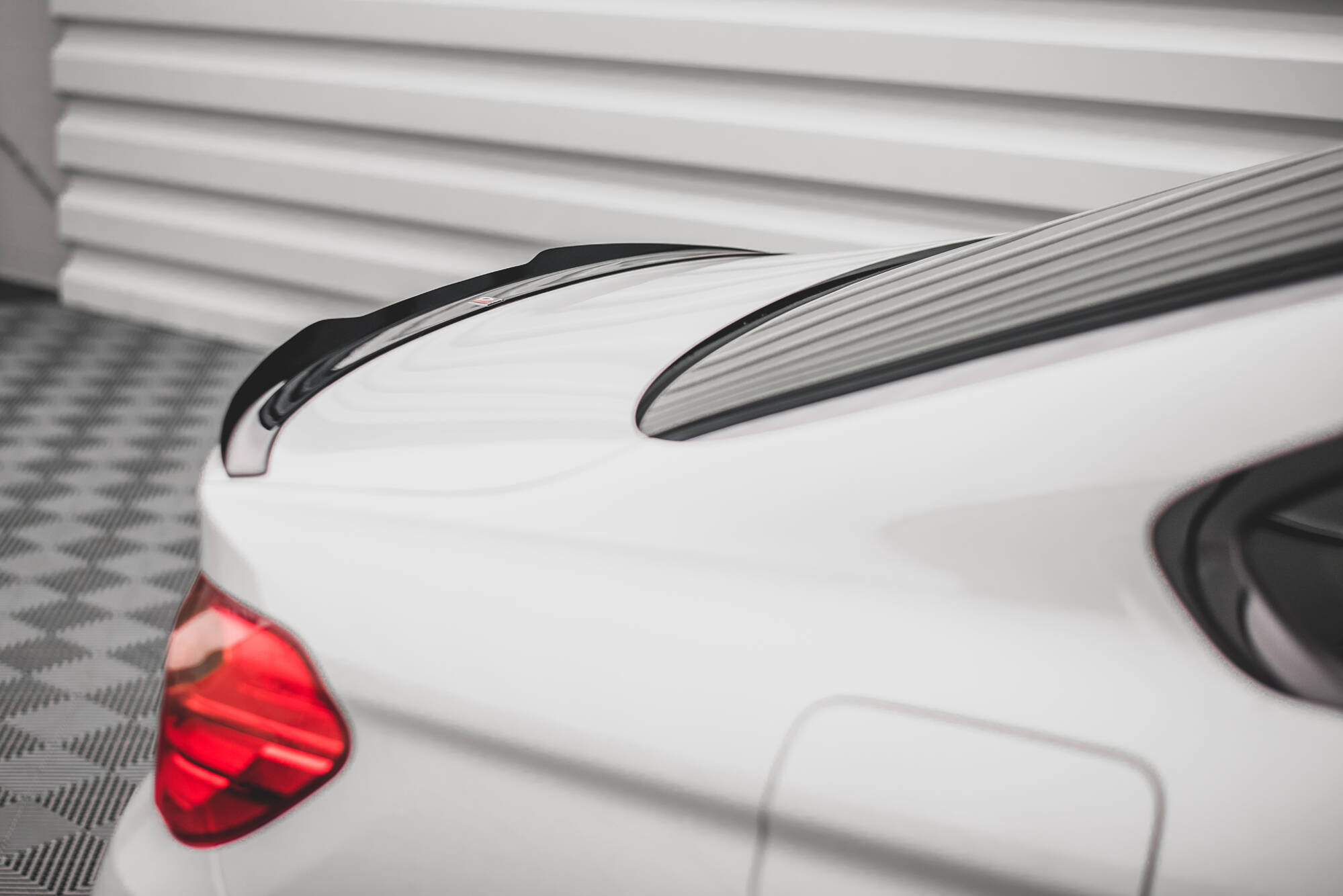Spoiler CAP für BMW 4er F32 schwarz Hochglanz