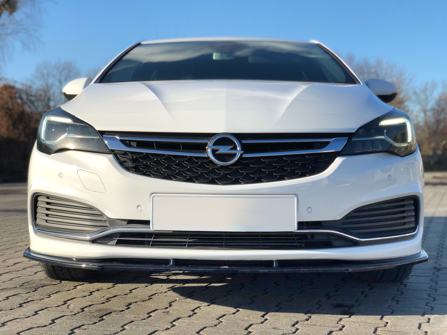 Front Ansatz V.1 für OPEL ASTRA K OPC-LINE schwarz Hochglanz
