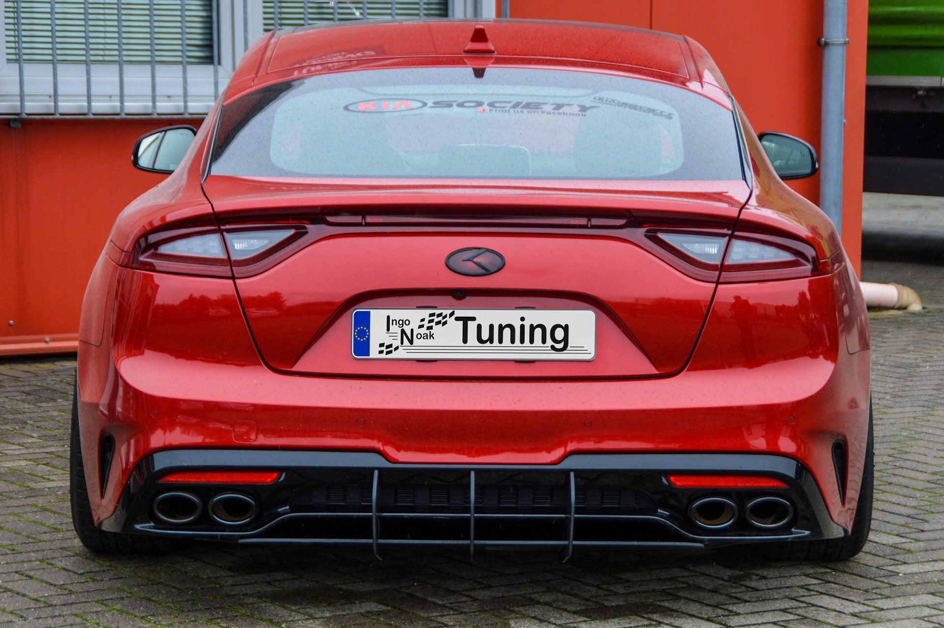 Gefräster Heckansatz + Seitenteile mit Wing für Kia Stinger CK