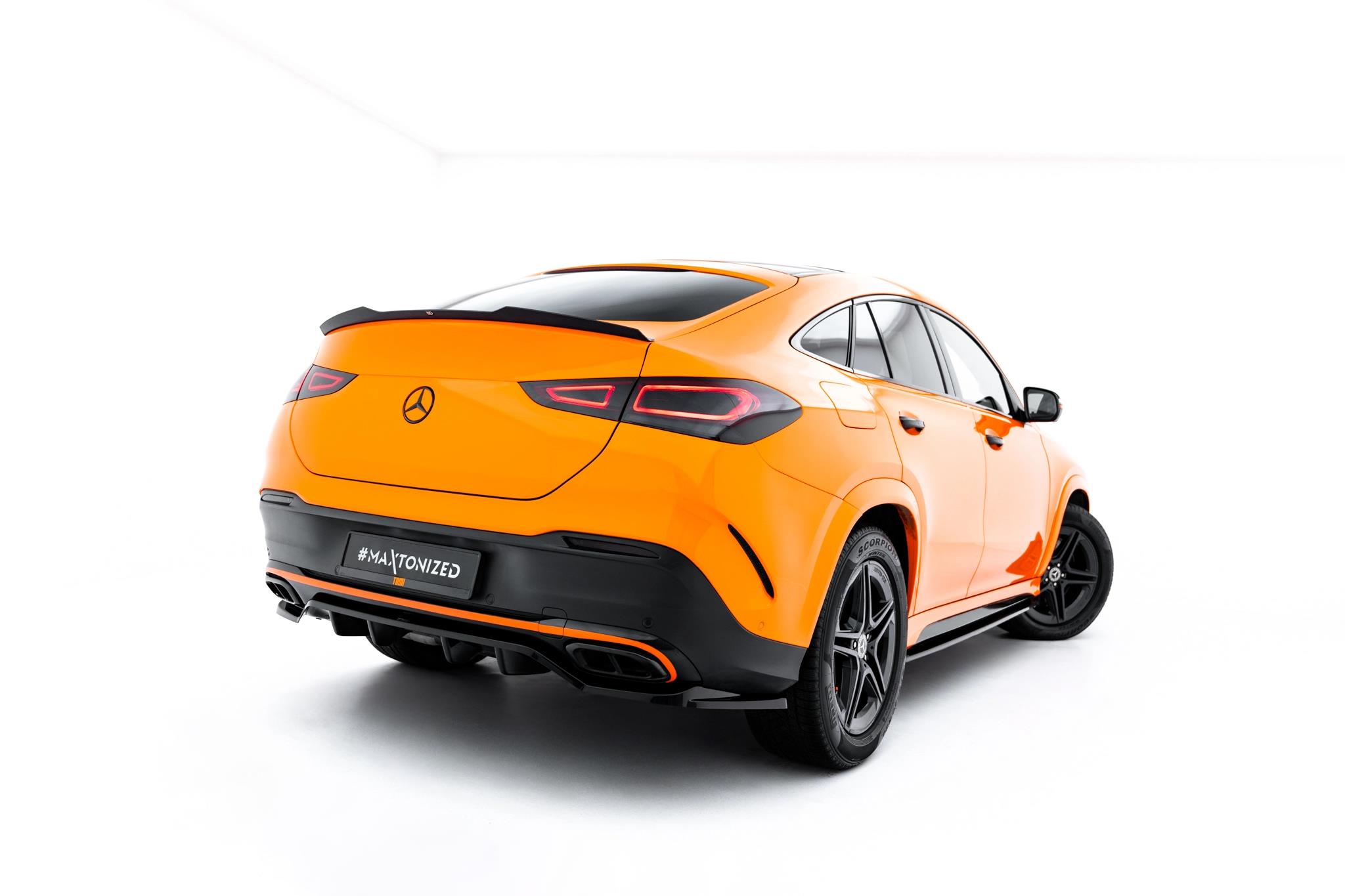 Diffusor Heckansatz V.2 passend für Mercedes-Benz GLE Coupe AMG-Line C167 / C167 Facelift schwarz Hochglanz
