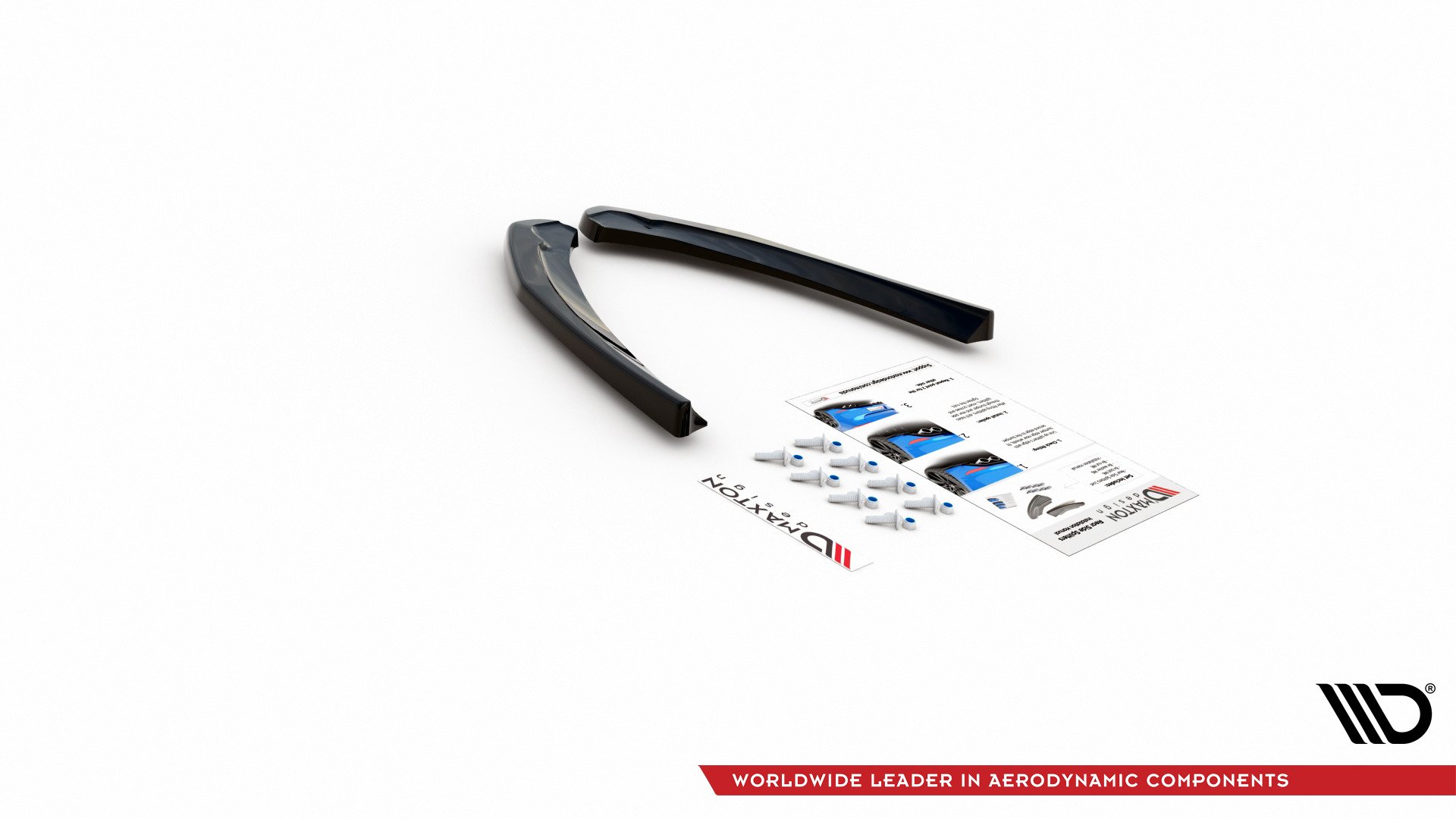 Diffusor Flaps passend für ABARTH 124 Spider schwarz Hochglanz