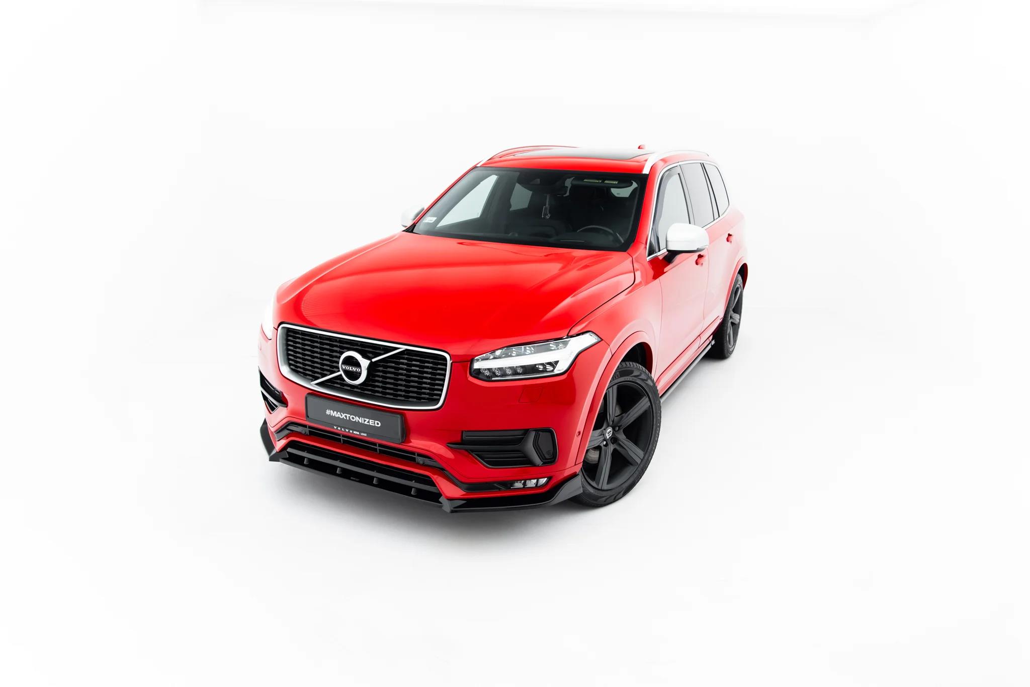 Frontlippe passend für Volvo XC90 R-Design Mk2 schwarz Hochglanz