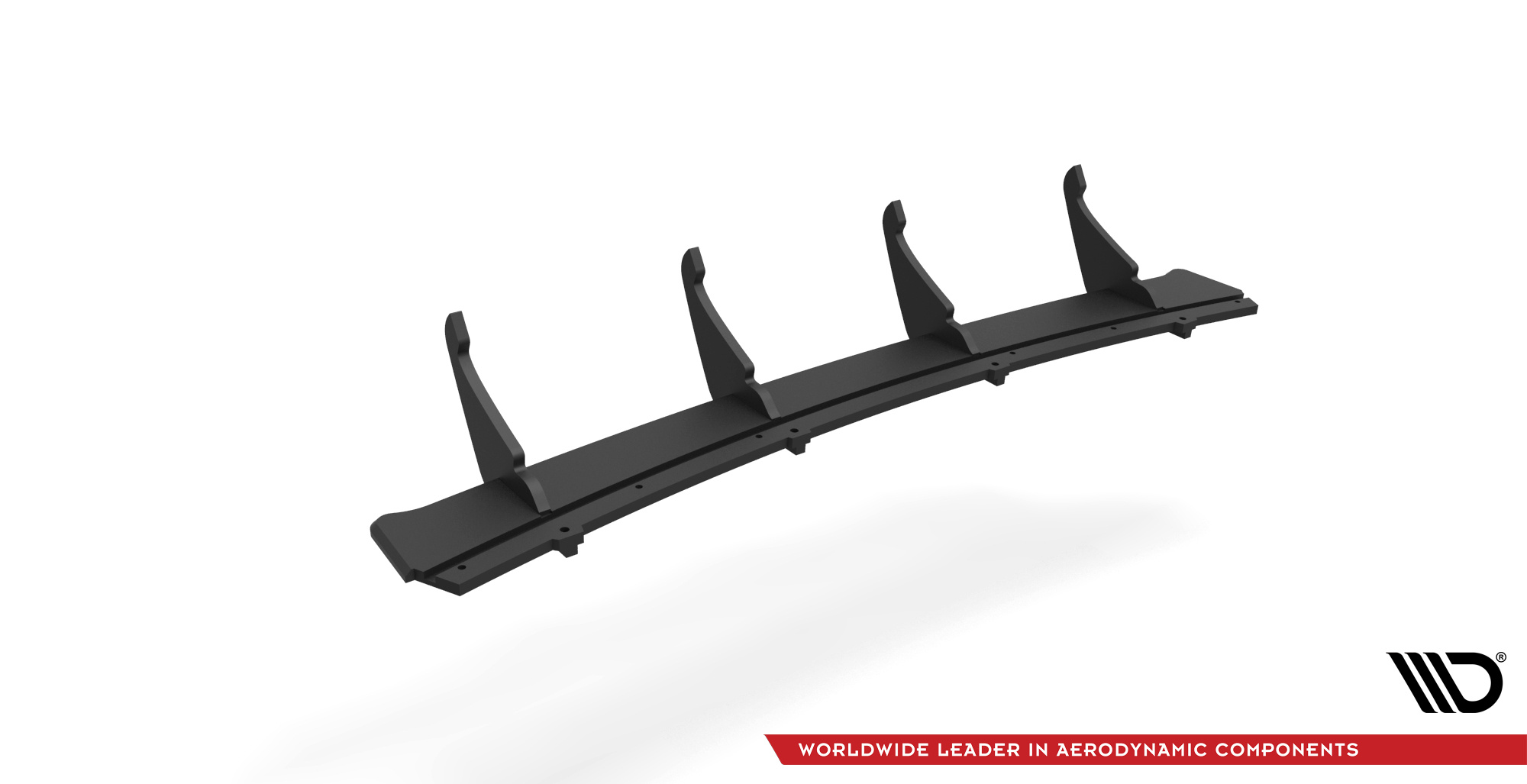 Heckansatz Diffusor passend für Maserati Ghibli Mk3 schwarz matt