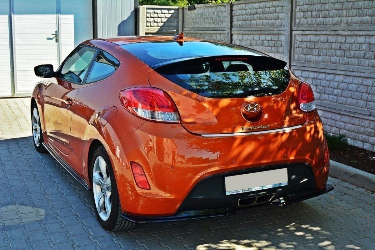 Street+ Seitenschweller Leisten passend für Hyundai Veloster schwarz Hochglanz